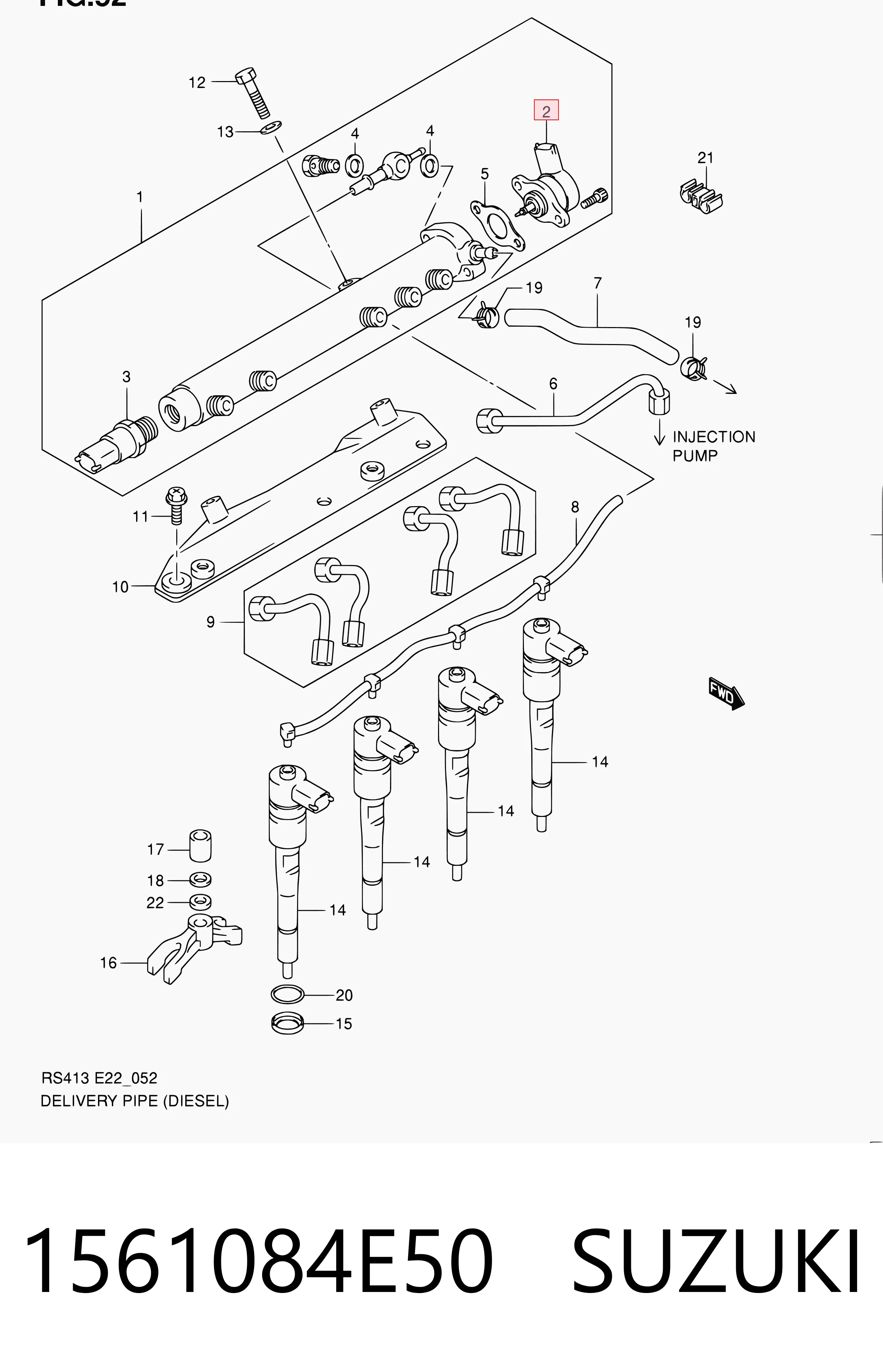 1561084E50 Bosch Регулятор давления в топливной рейке