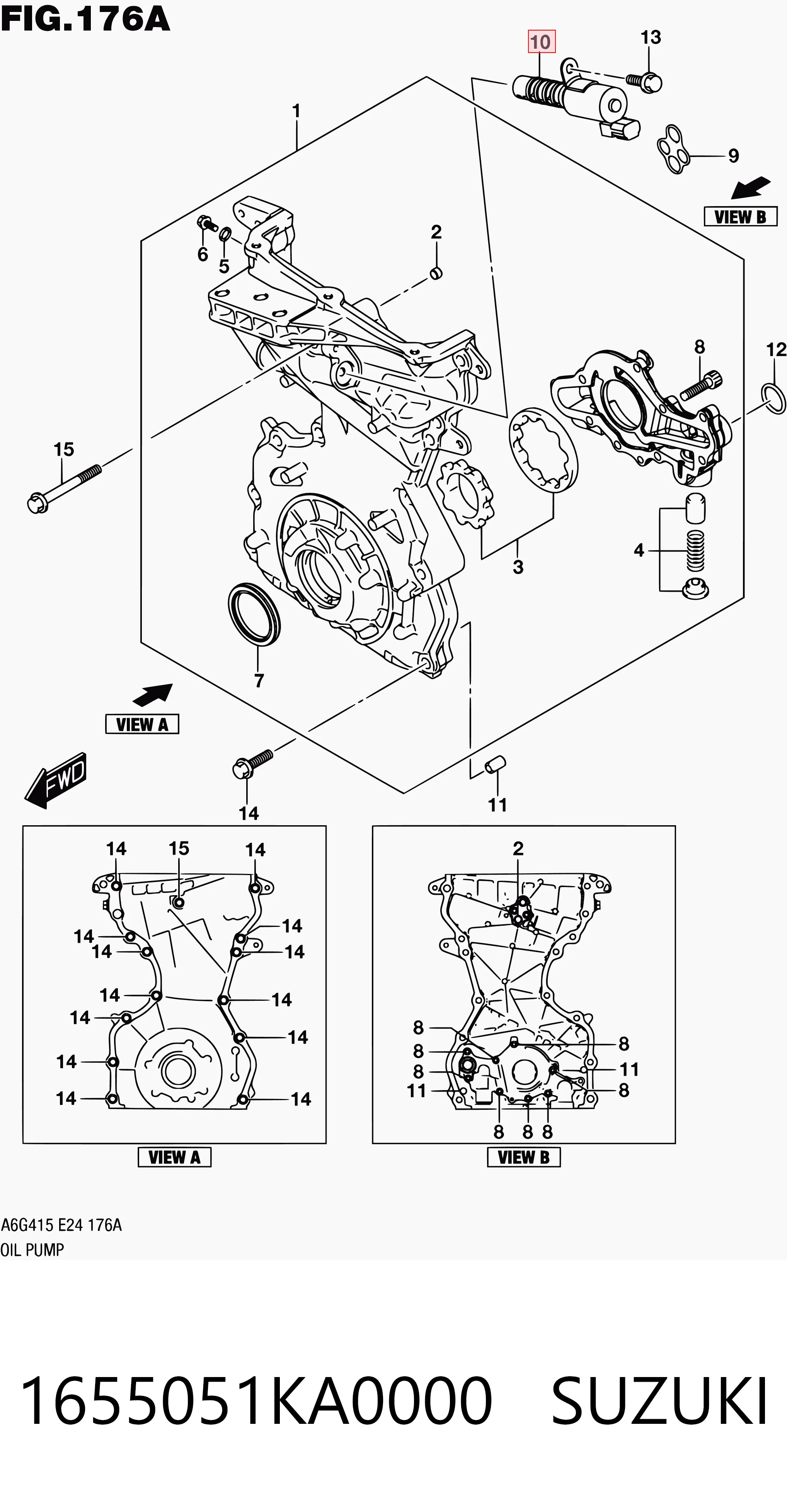 1655051KA0000 Suzuki Клапан положения фаз распредвала