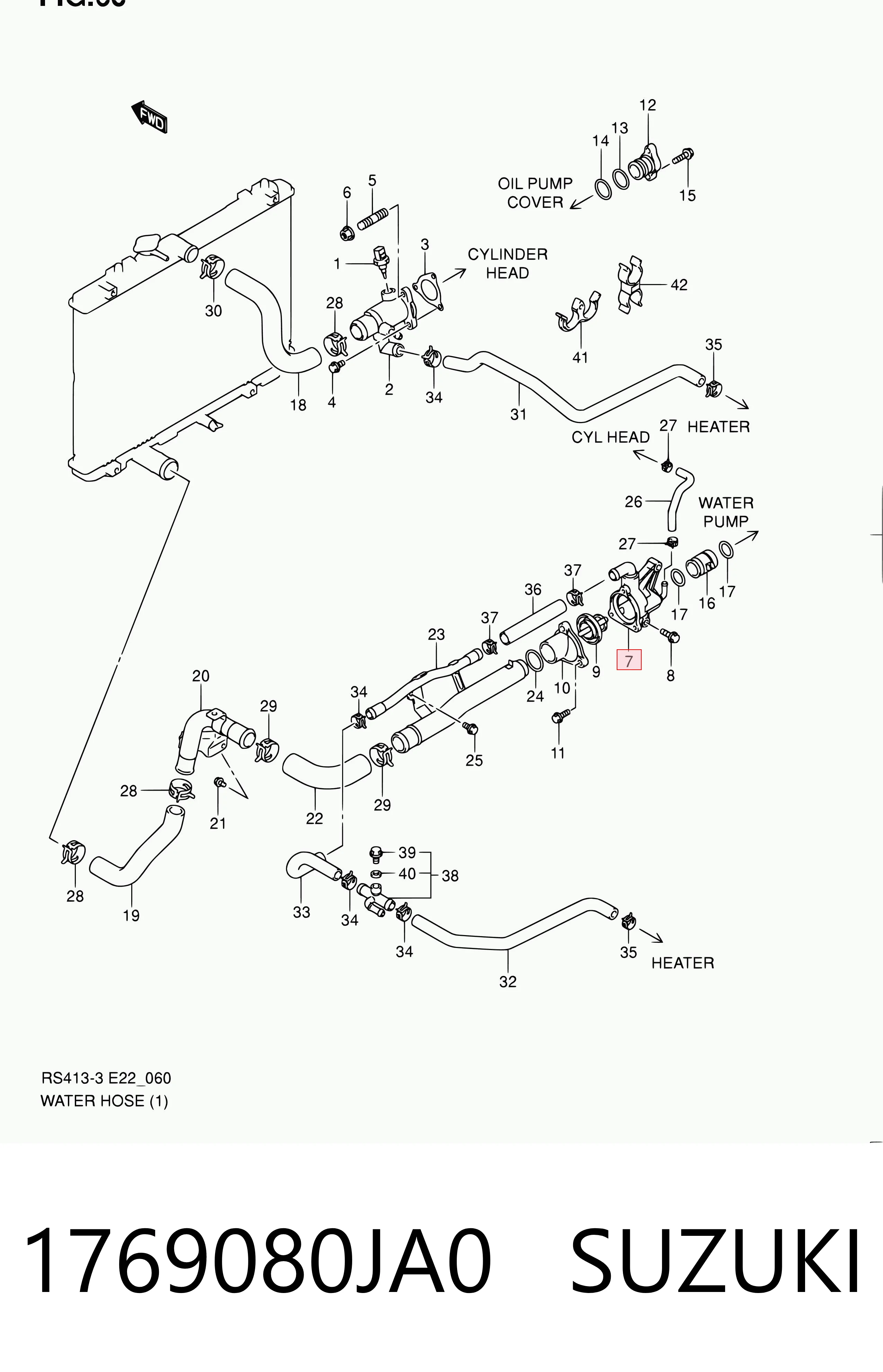 1769080JA0 Suzuki 