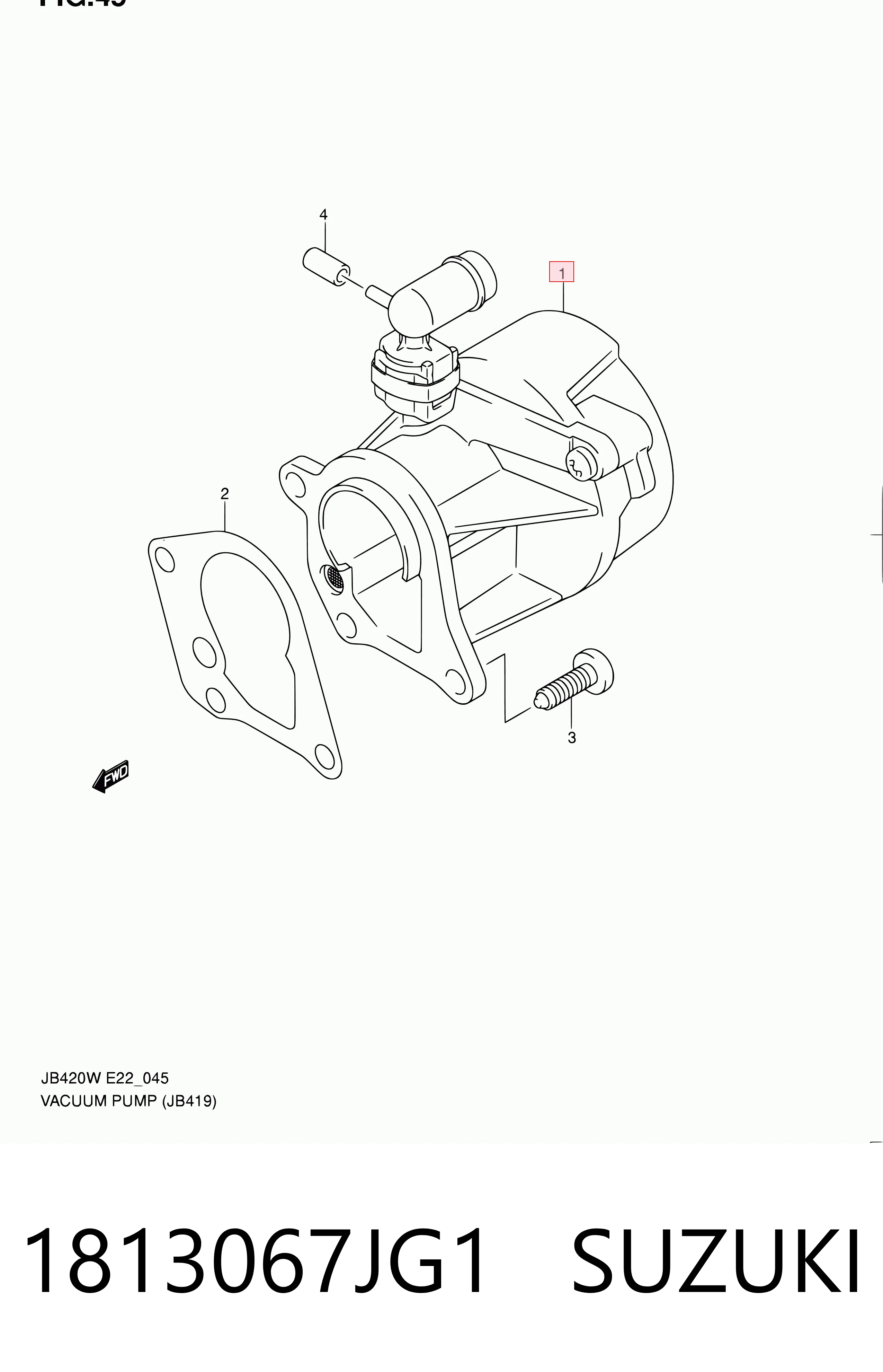 1813067JG1 Bosch Механический вакуумный насос