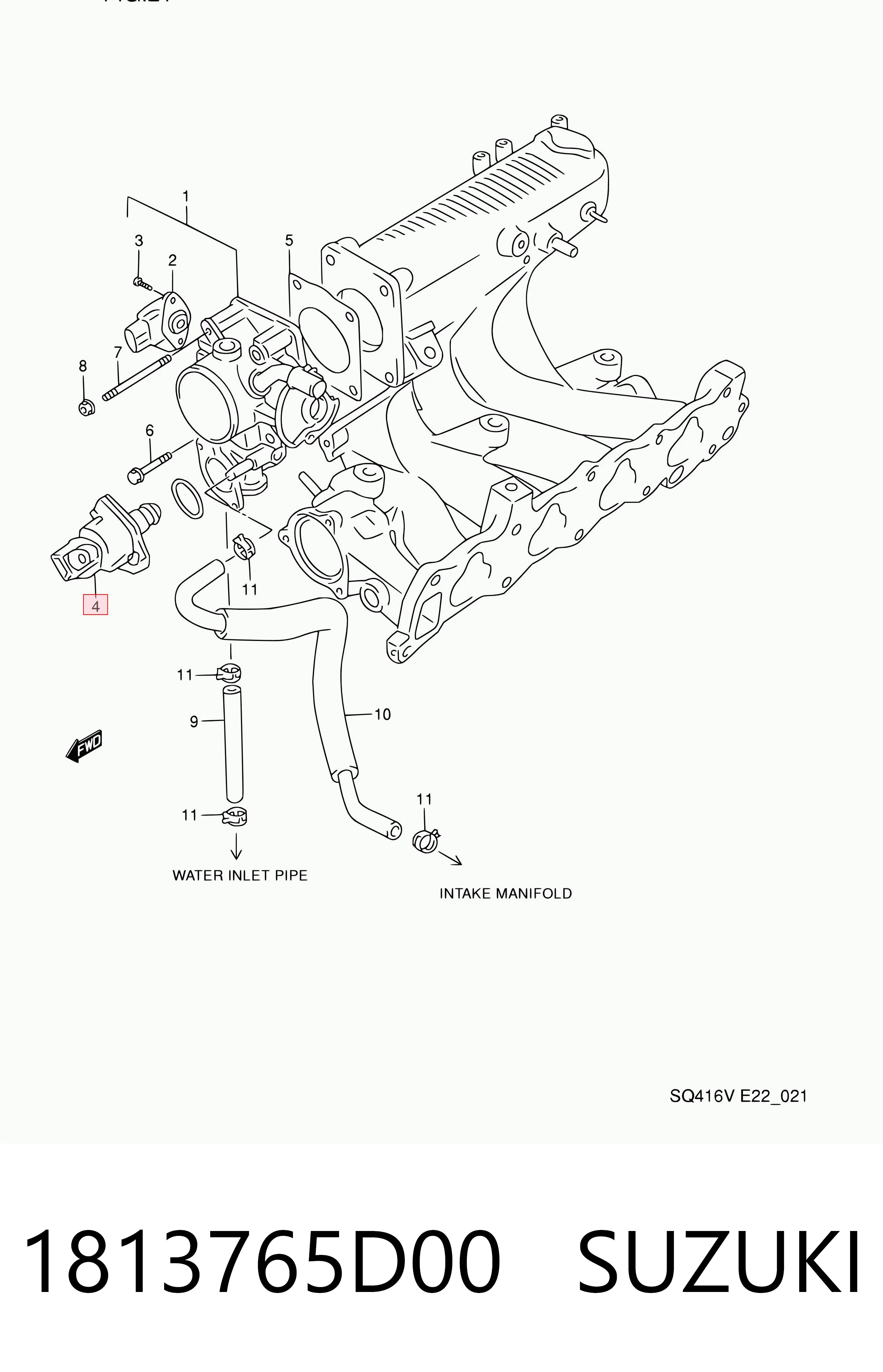 1813765D00 Suzuki 
