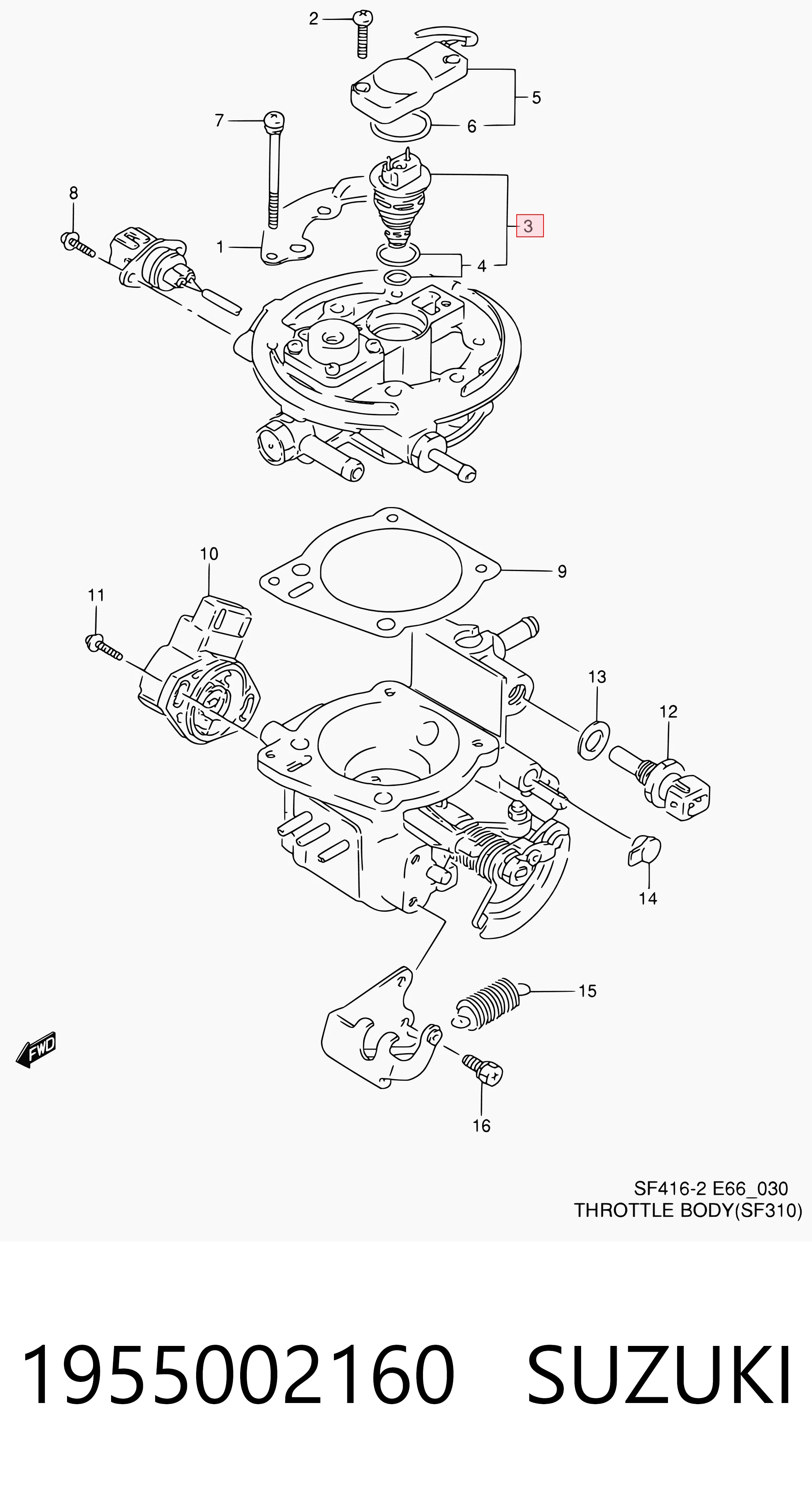 1955002160 Suzuki Топливные форсунки