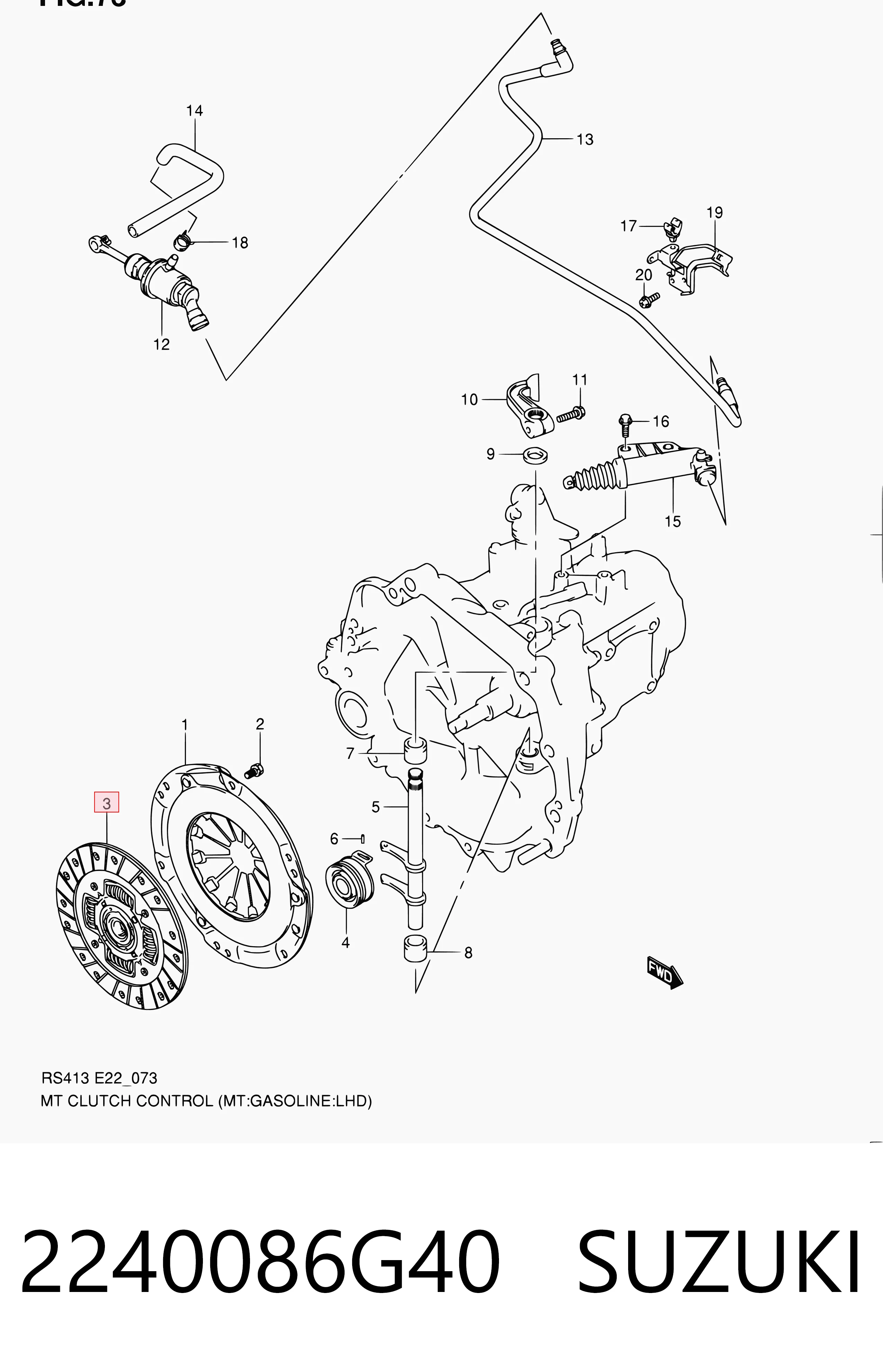 2240086G40 Market (OEM) Диск сцепления ведомый
