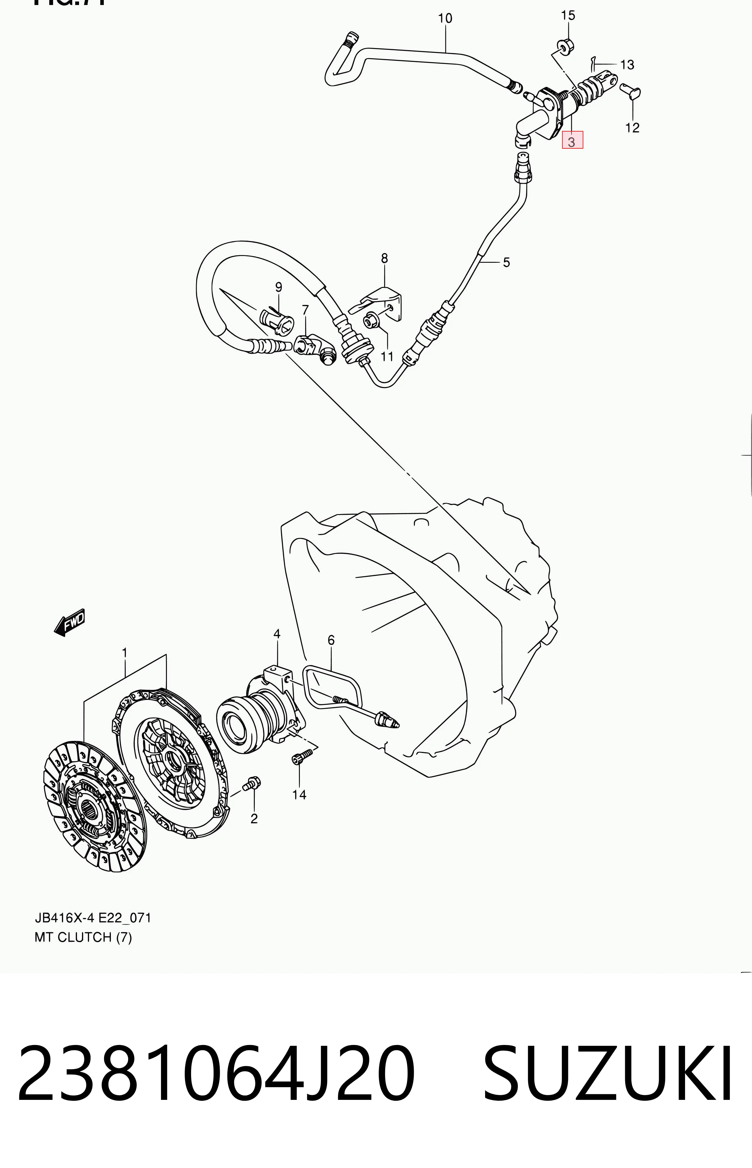 2381064J20 Suzuki 