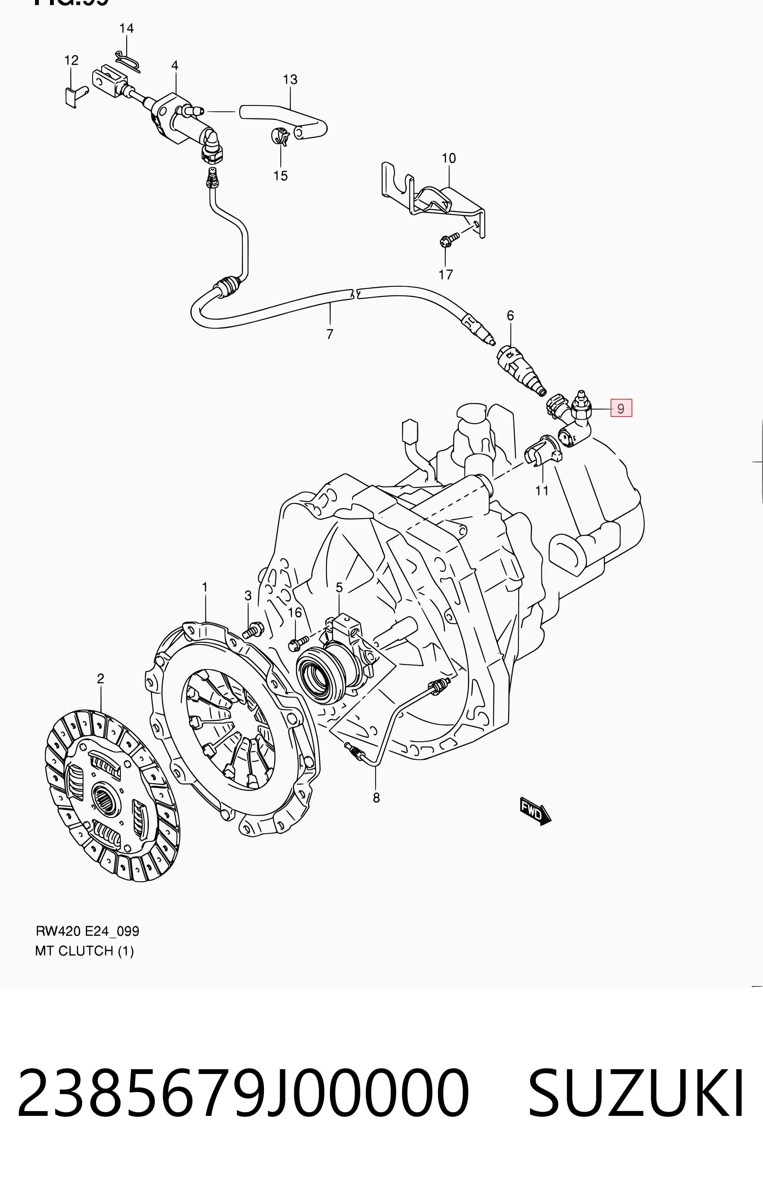 2385679J00000 Suzuki 