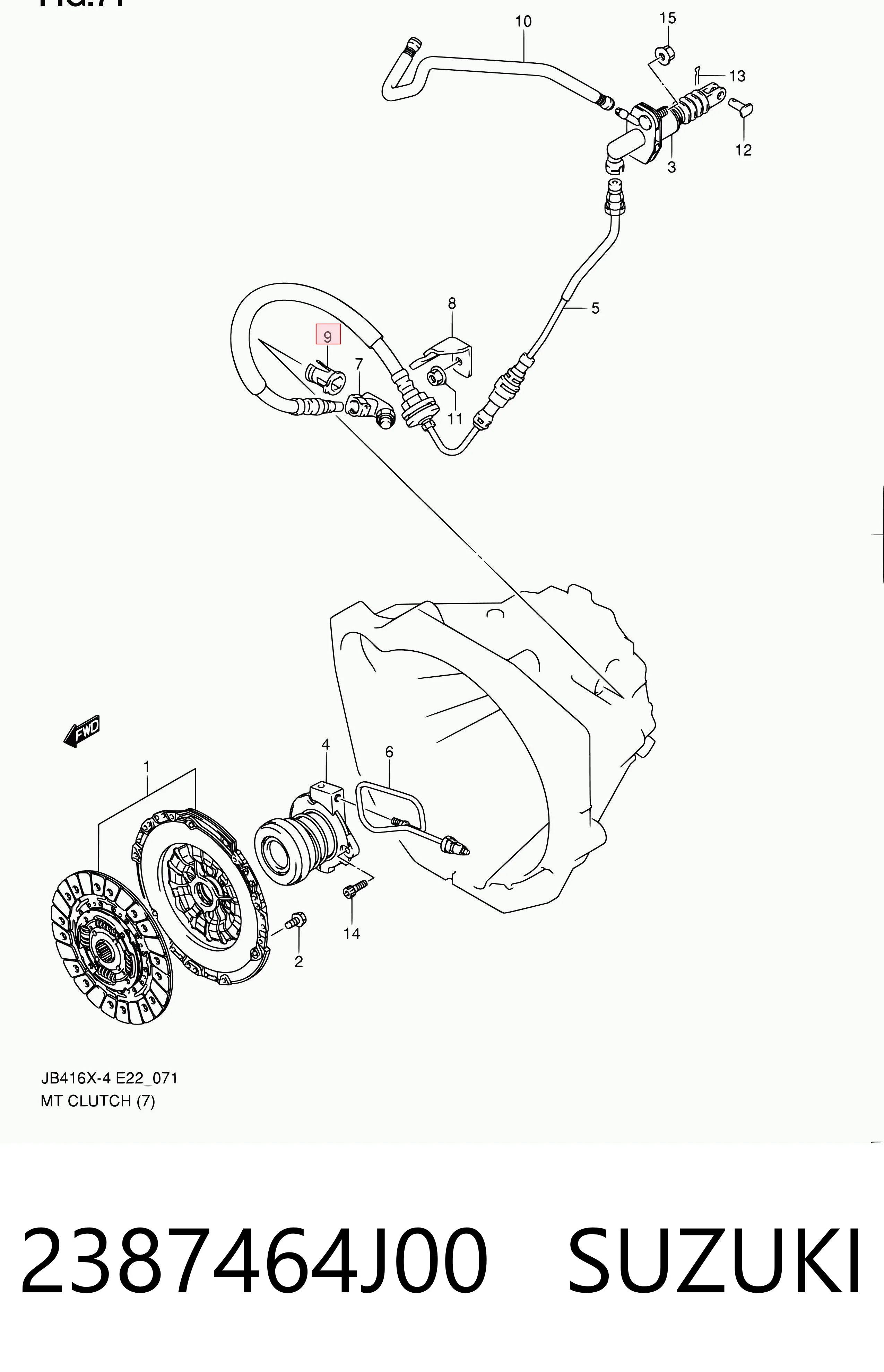 2387464J00 Suzuki 