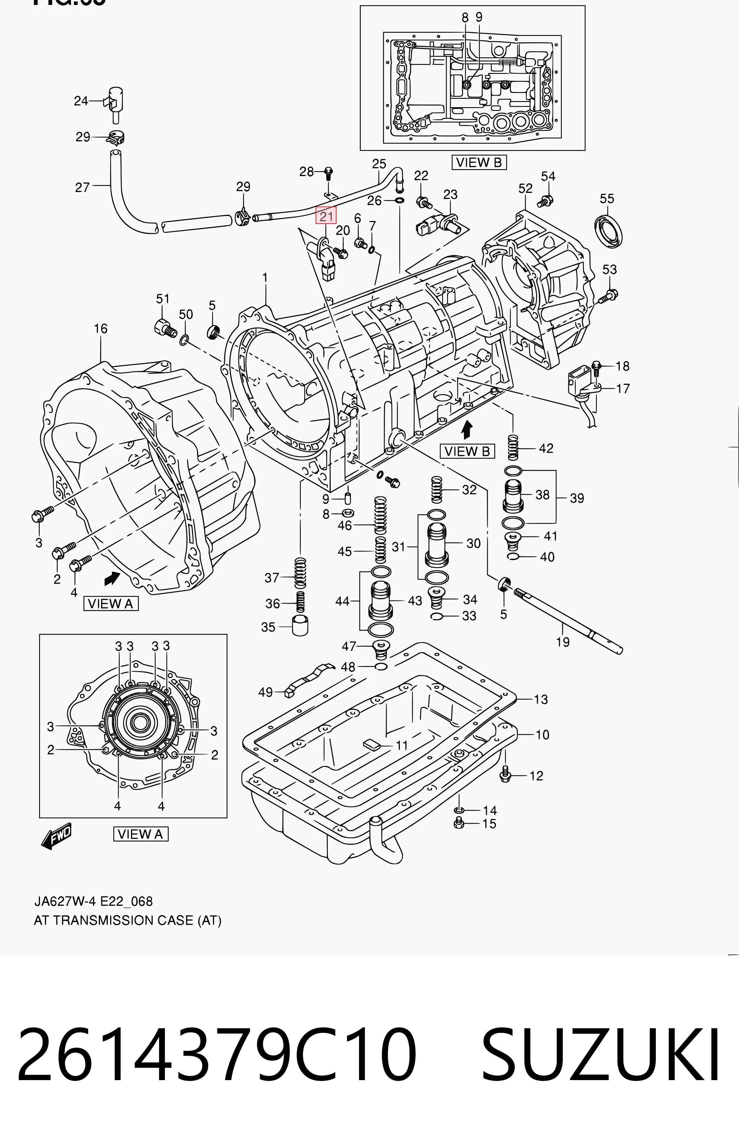 2614379C10 Suzuki Датчик скорости спидометра