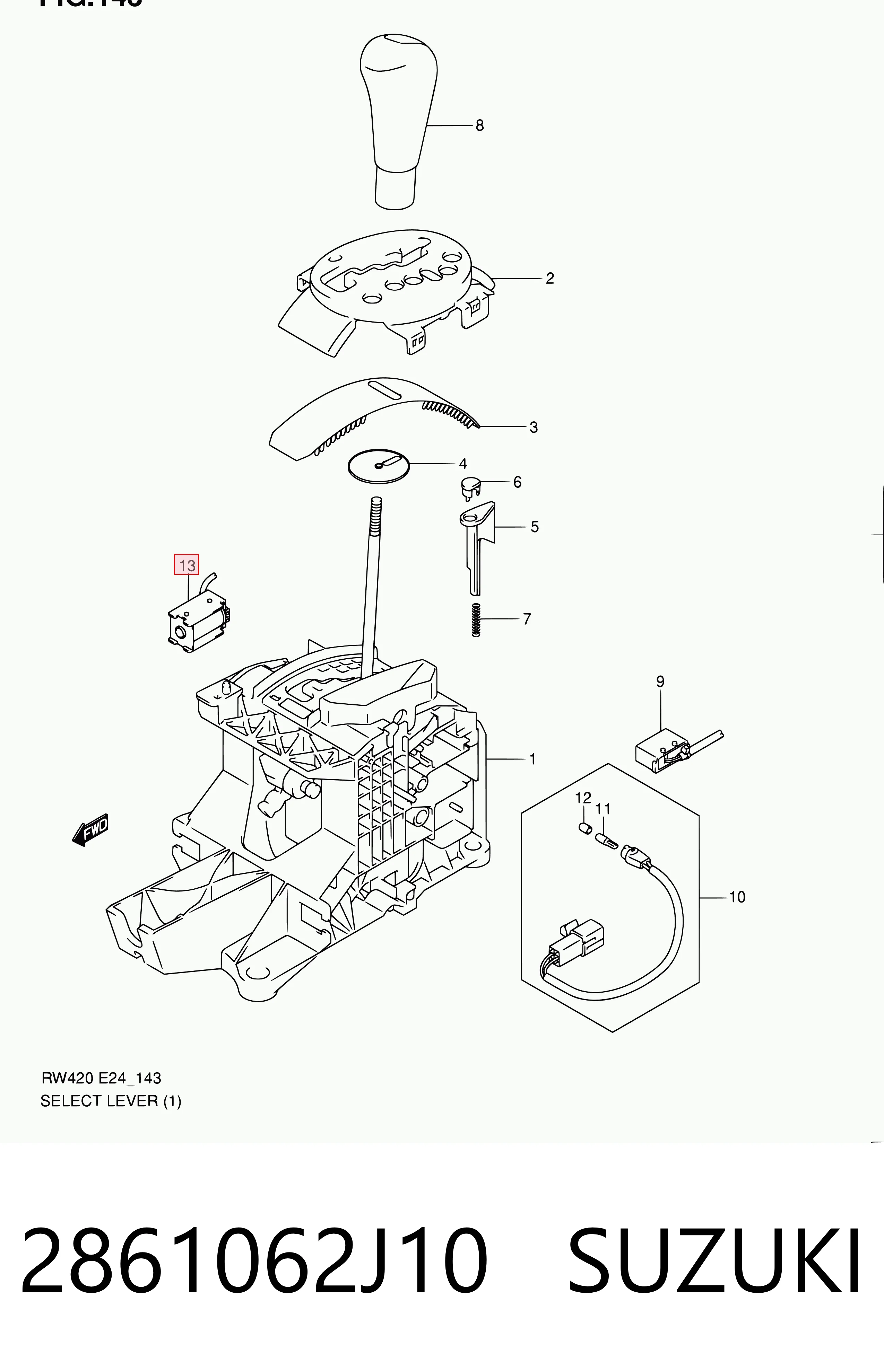 2861062J10 Suzuki 