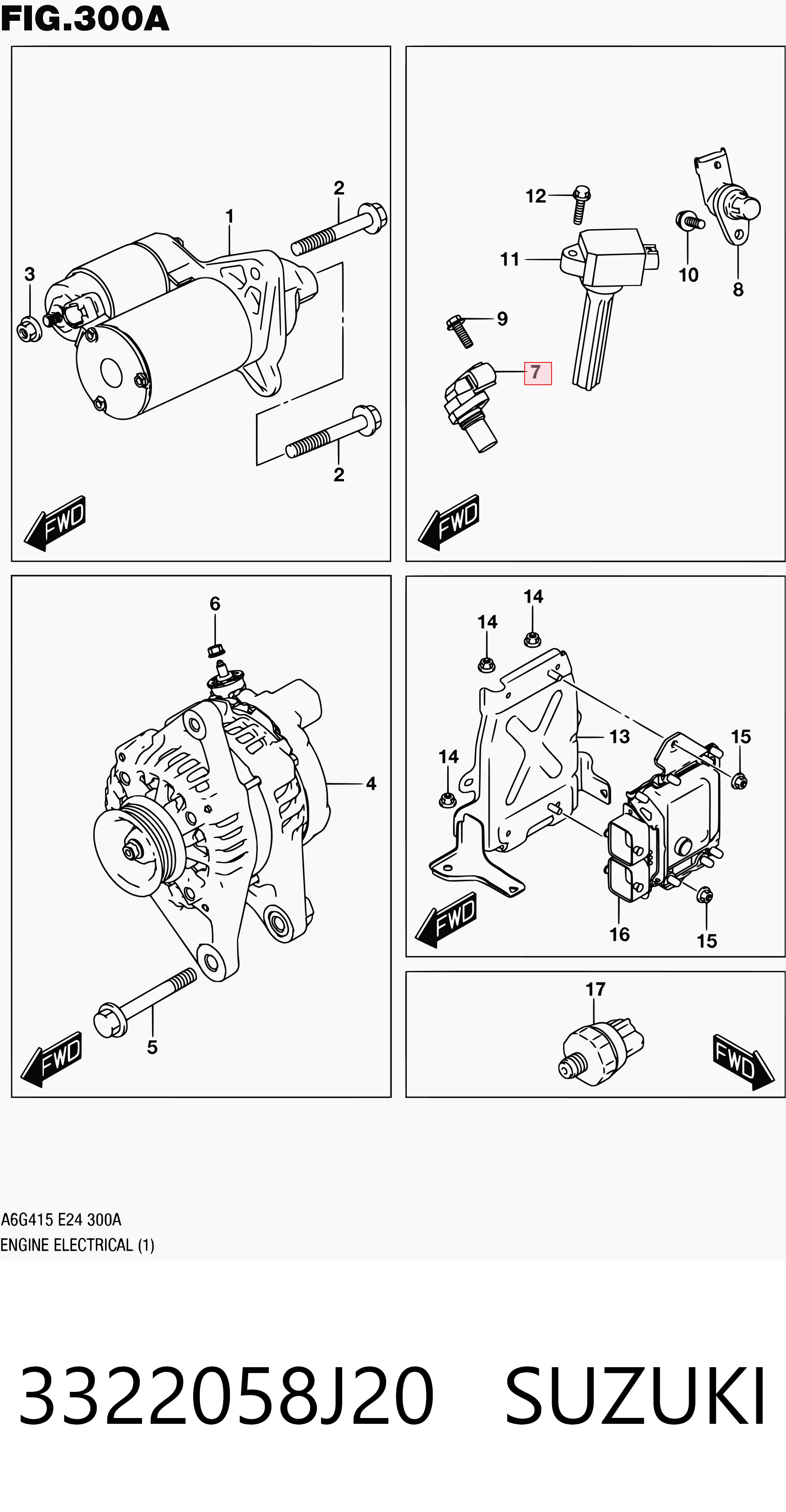 3322058J20 Suzuki ДПКВ