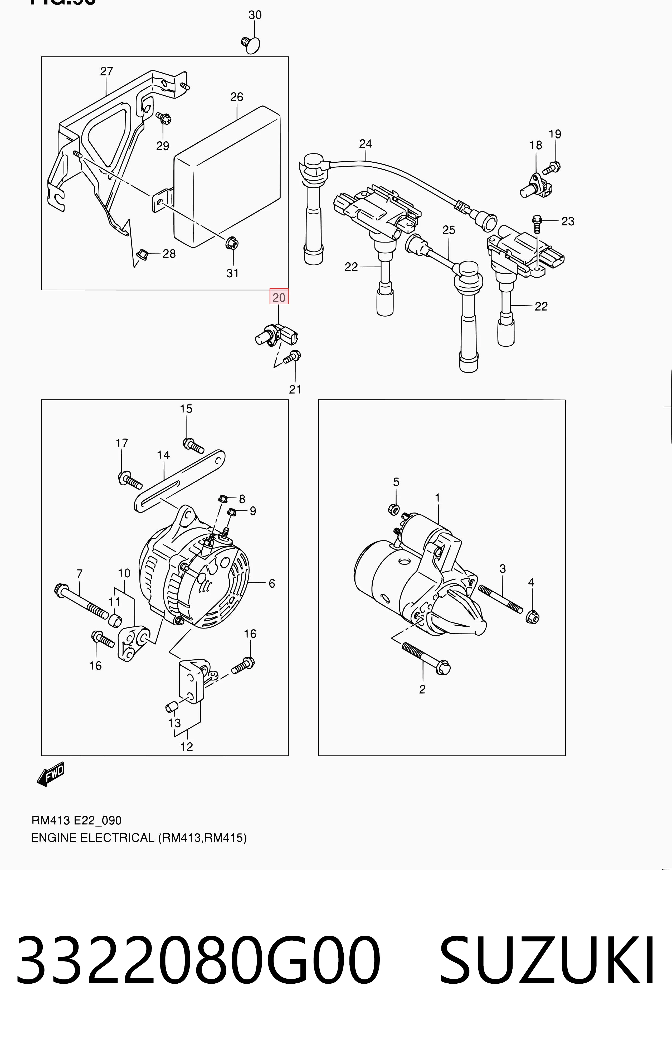 3322080G00 Suzuki ДПКВ