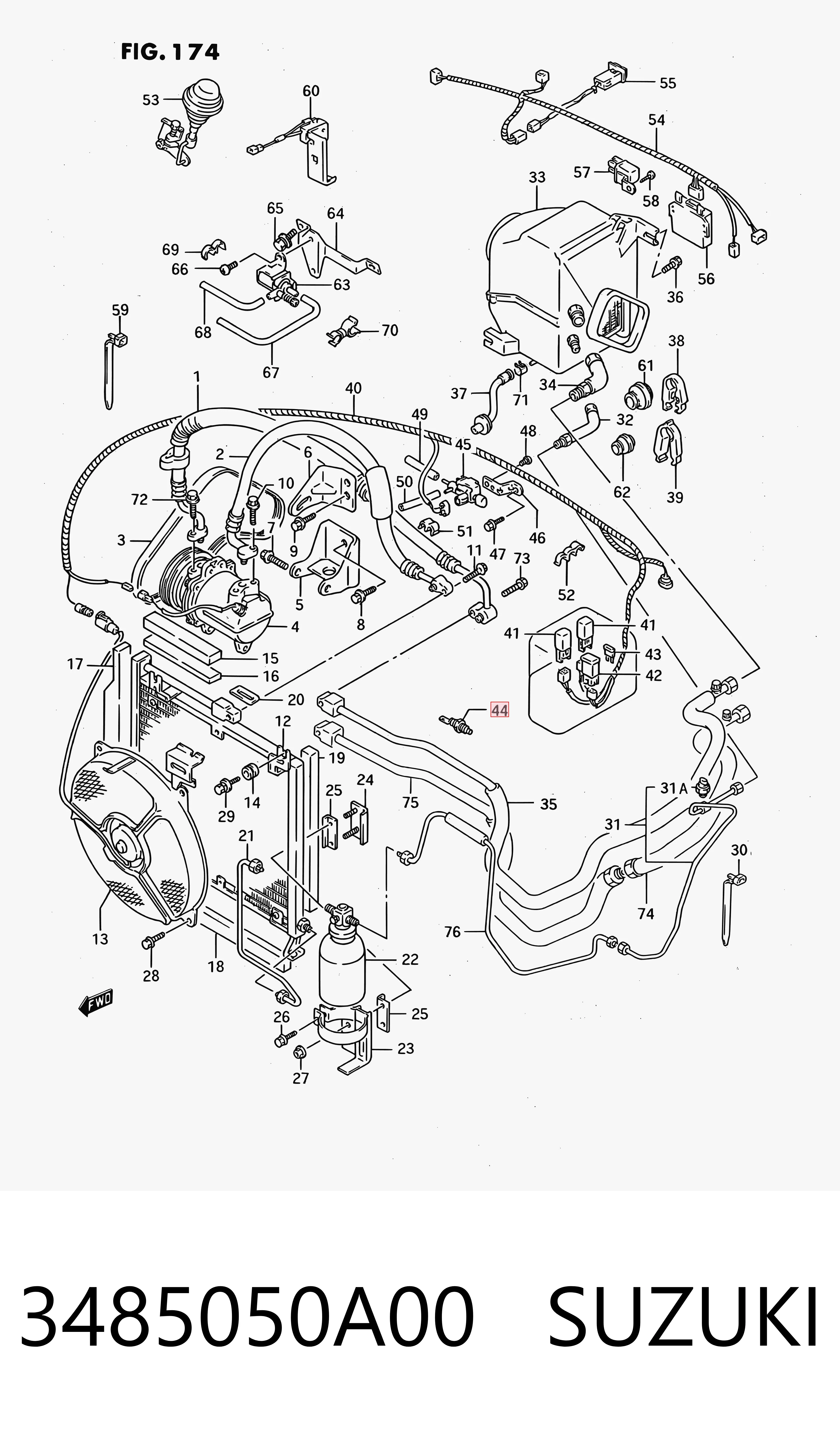 3485050A00 Suzuki Термовыключатель