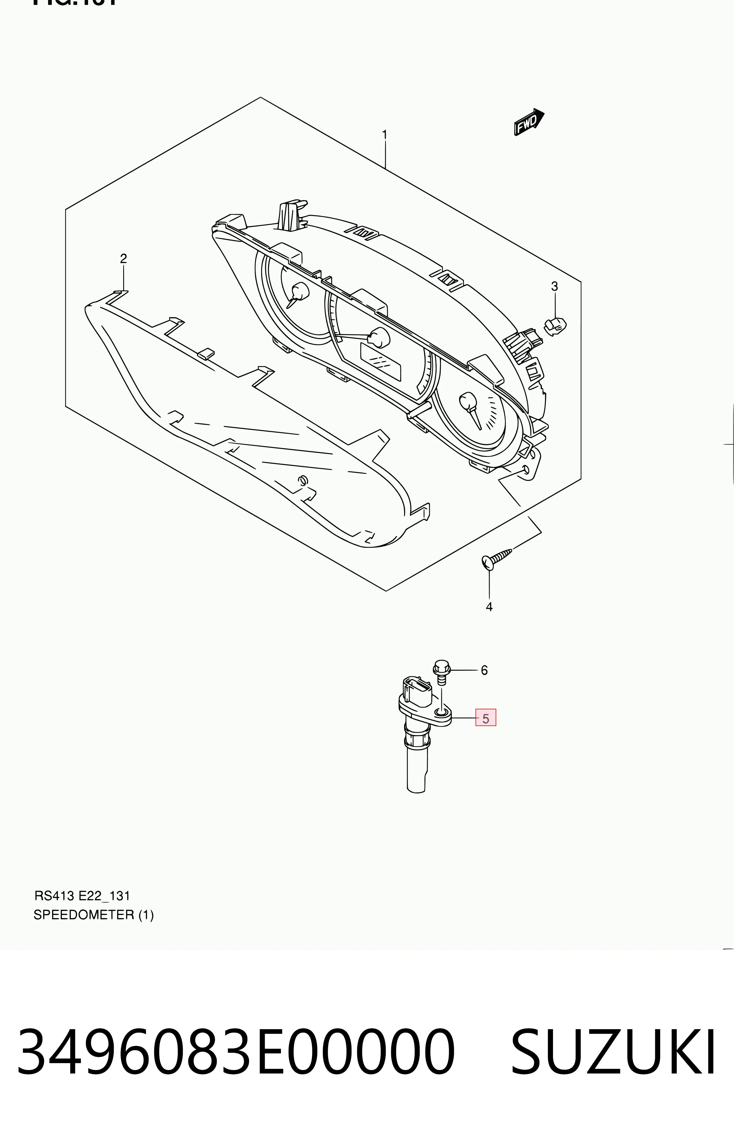 9204040 General Motors Датчик скорости спидометра