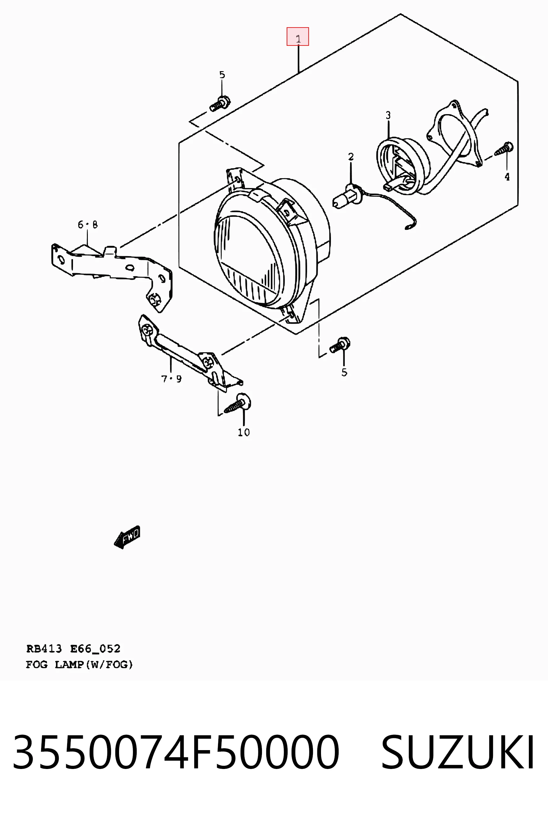 Противотуманки на Suzuki Swift II AH, AJ