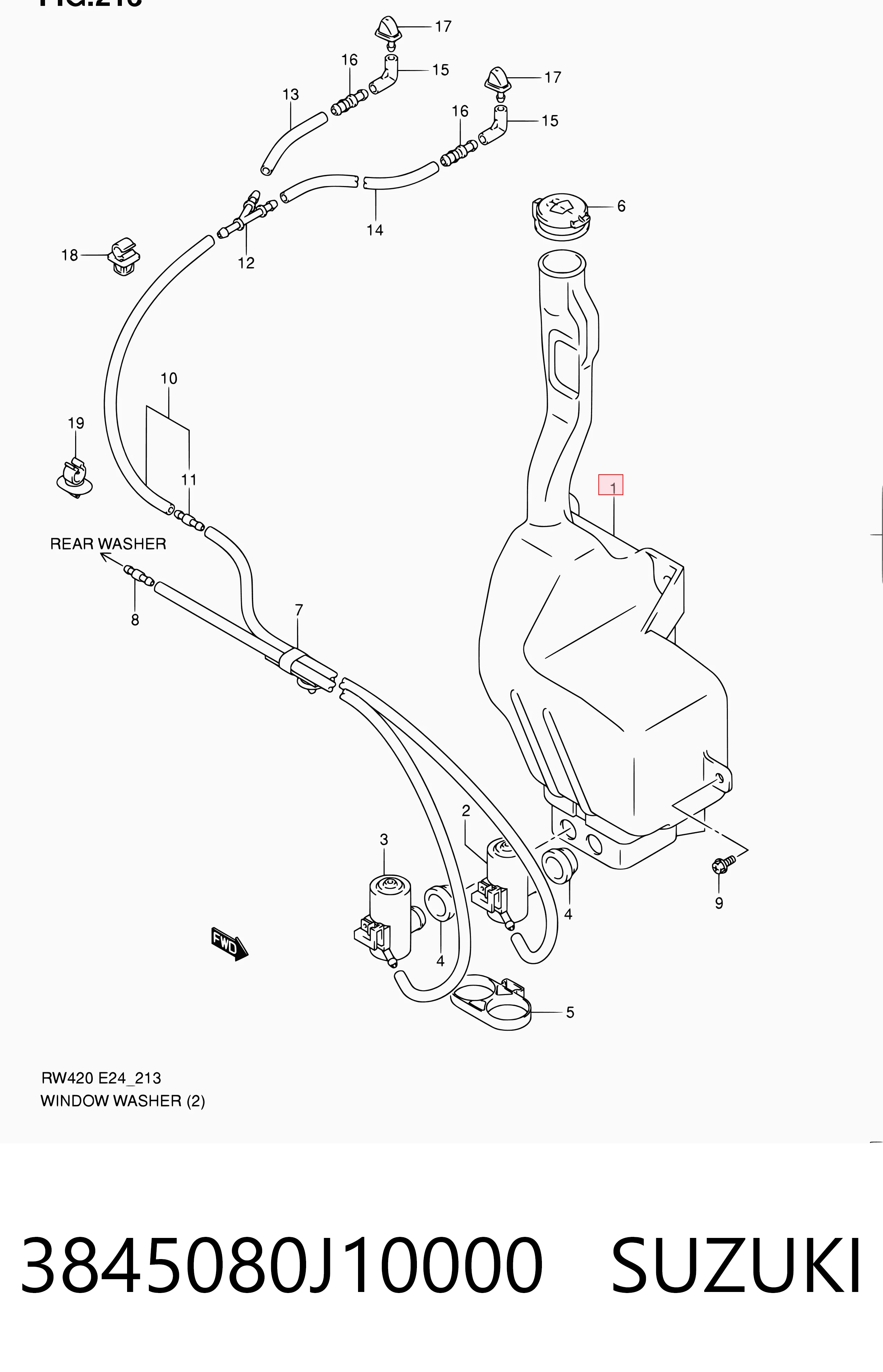 Бачок омывателя лобового стекла Polcar 7435ZBS1 цена, от 24.76 USD