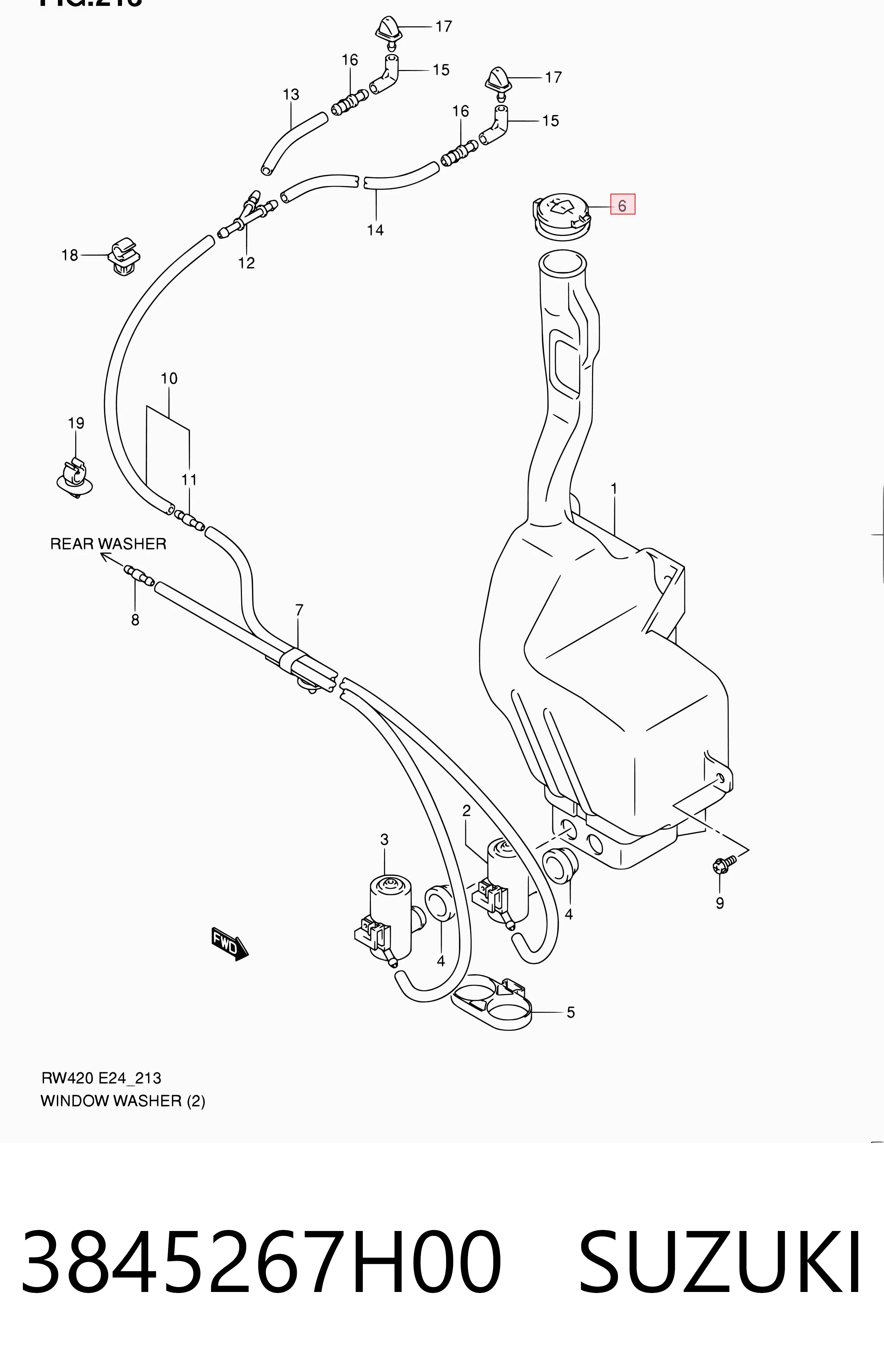 3845267H00 Suzuki 