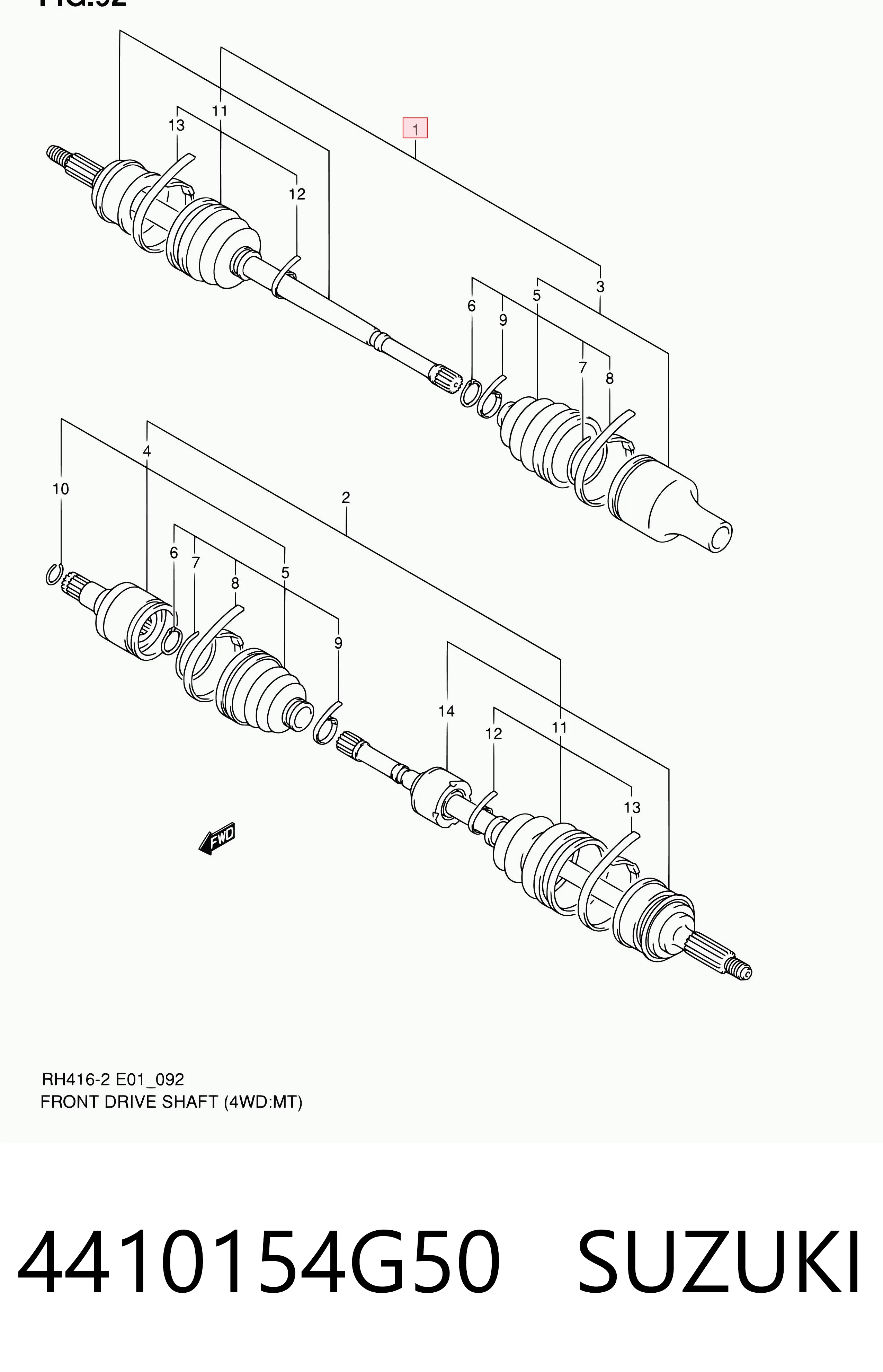 255107MG Maxgear Полуось передняя, правая