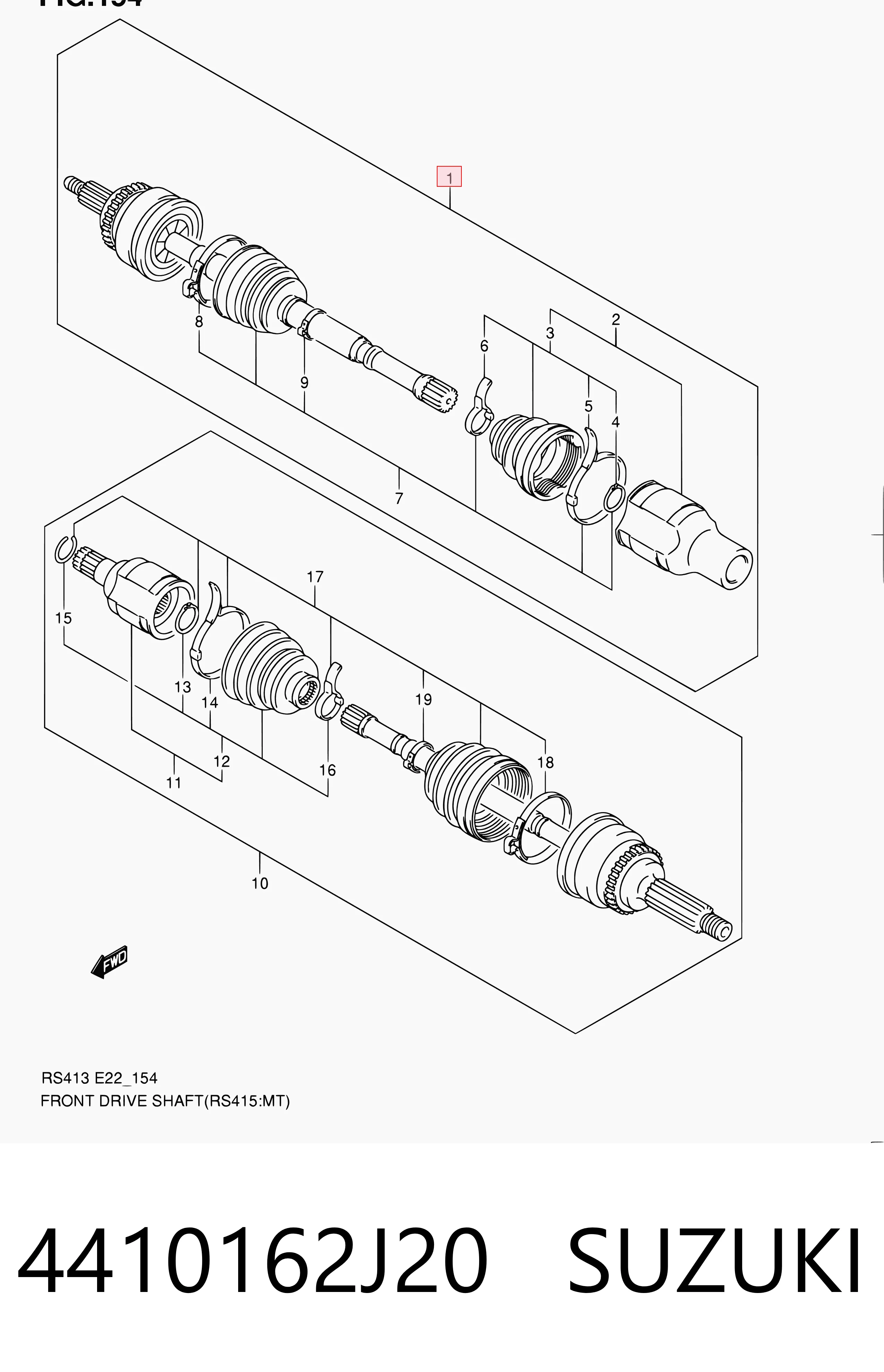 Правая полуось Suzuki Swift 3
