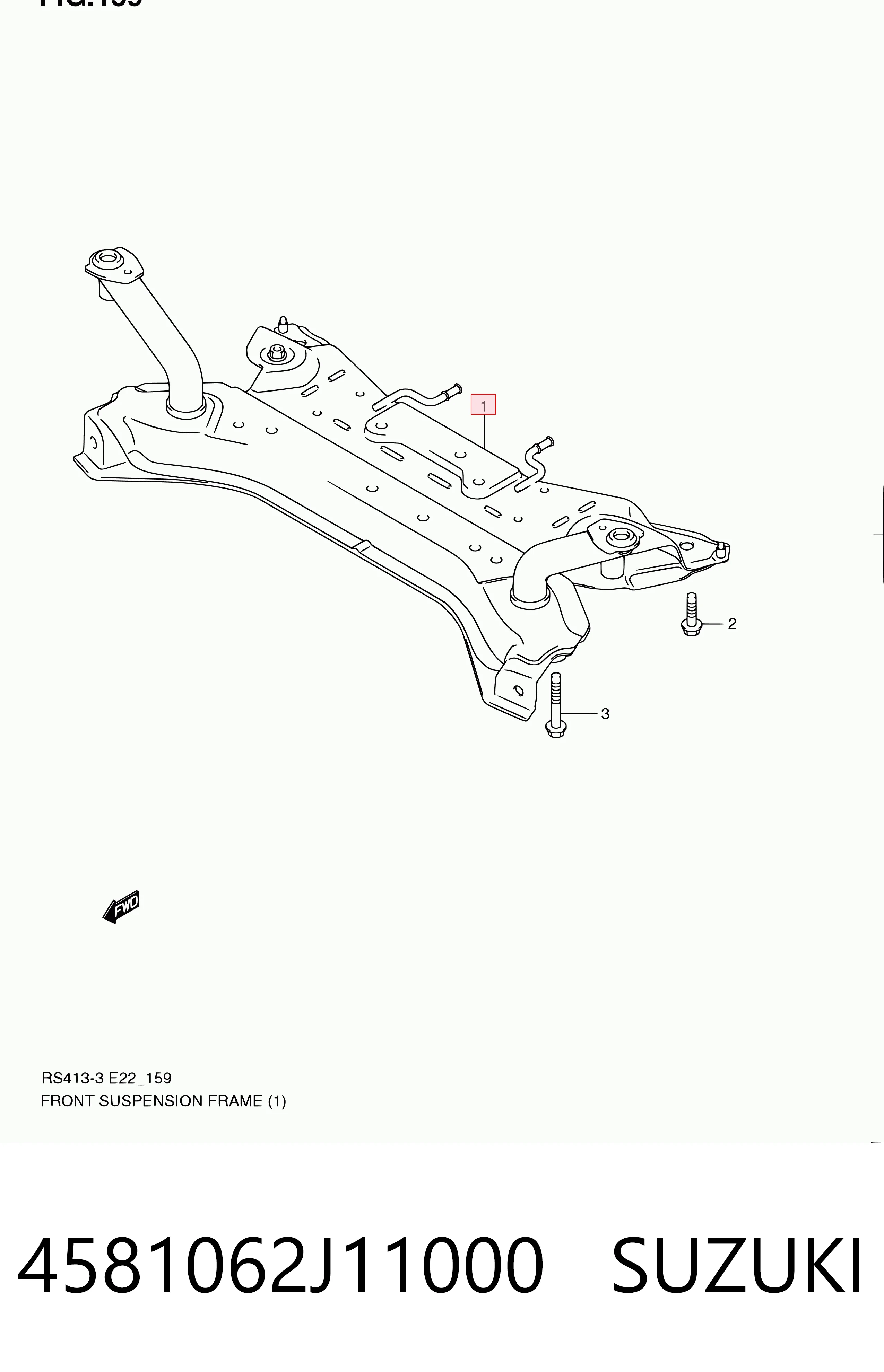  Подрамник передний Suzuki Swift 3