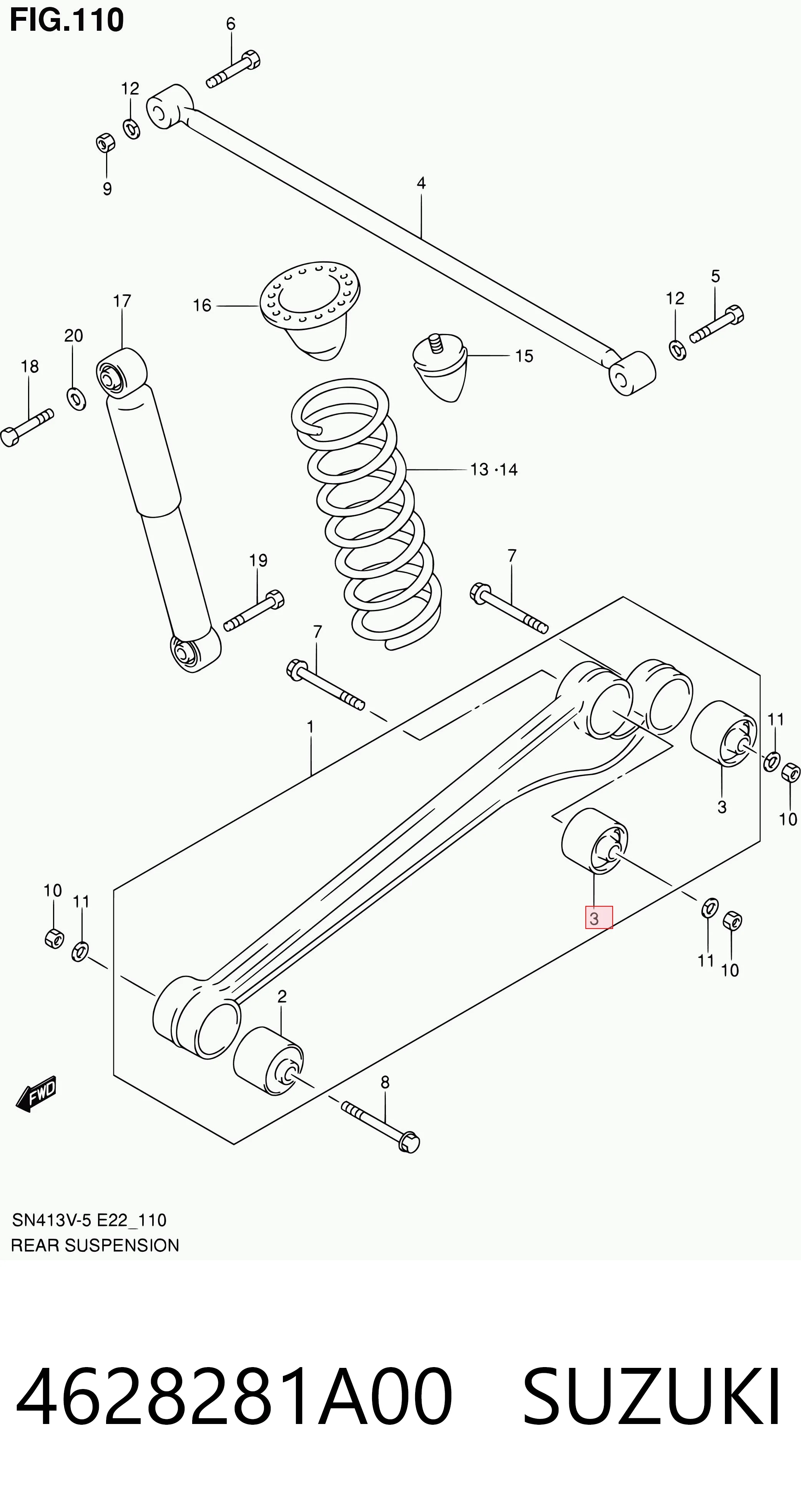Купить QS0101P Q-top Сайлентблок заднего нижнего рычага