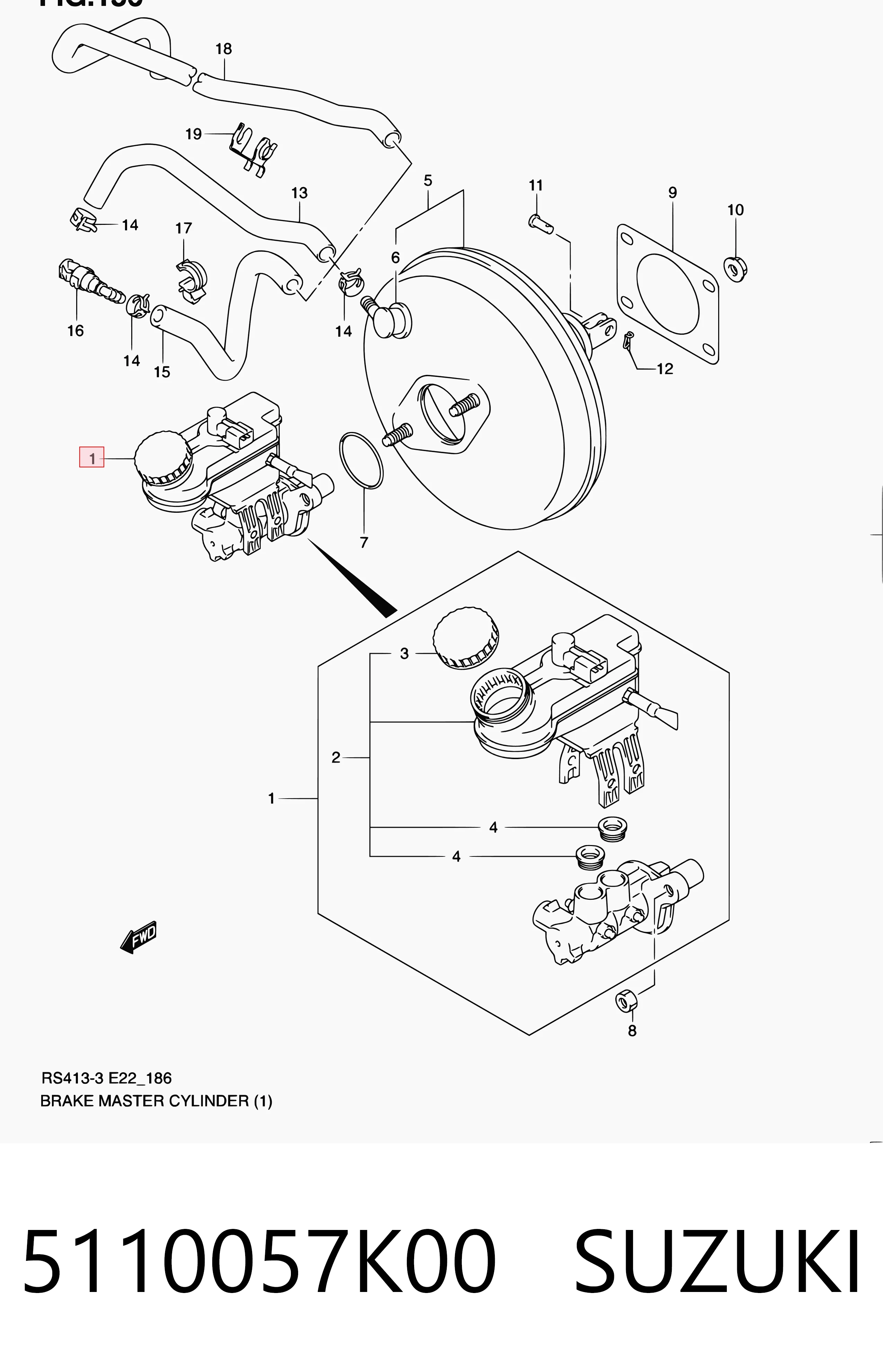 4709780 Opel Цилиндр тормозной, главный