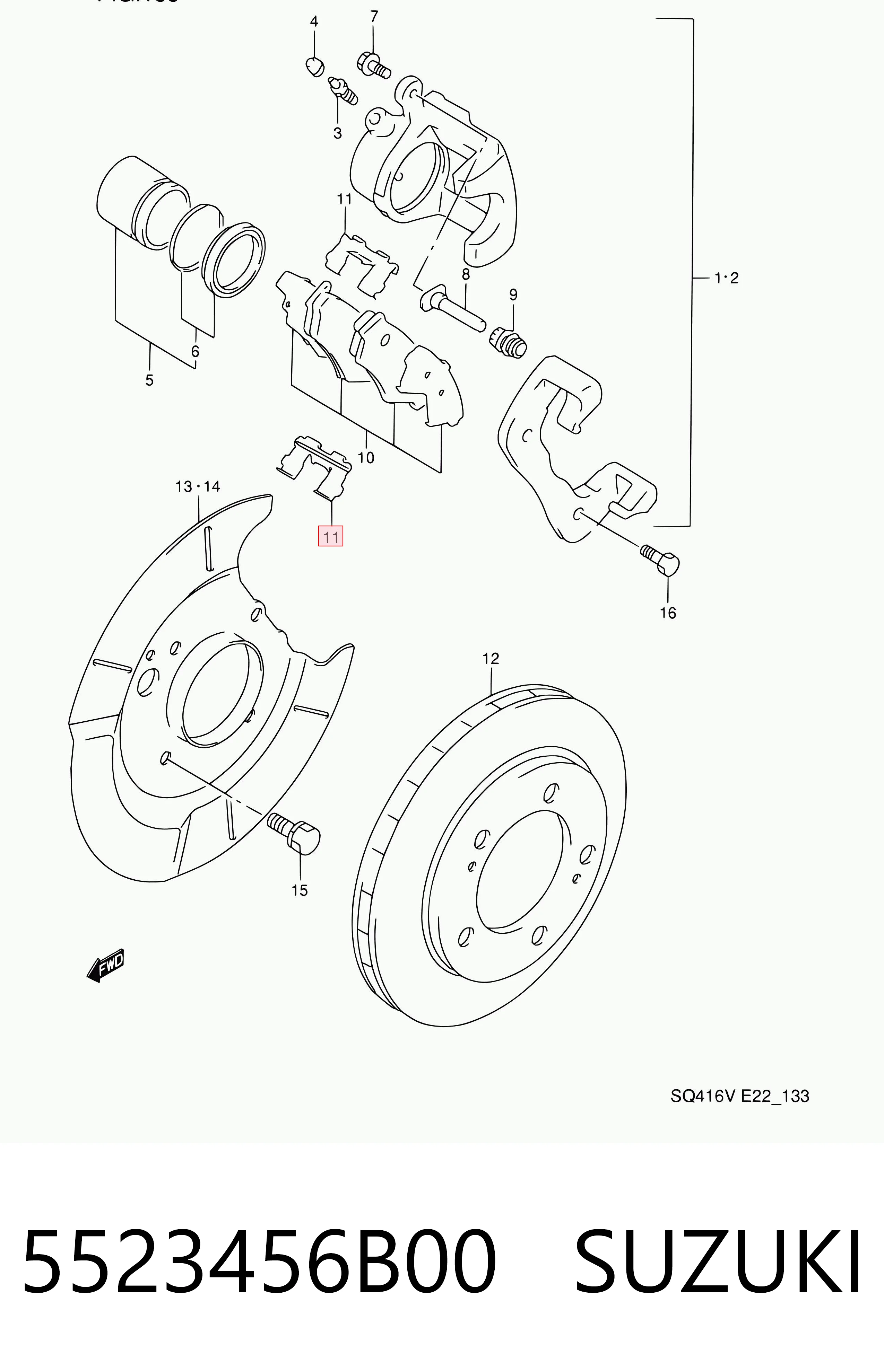 5523456B00 Suzuki 