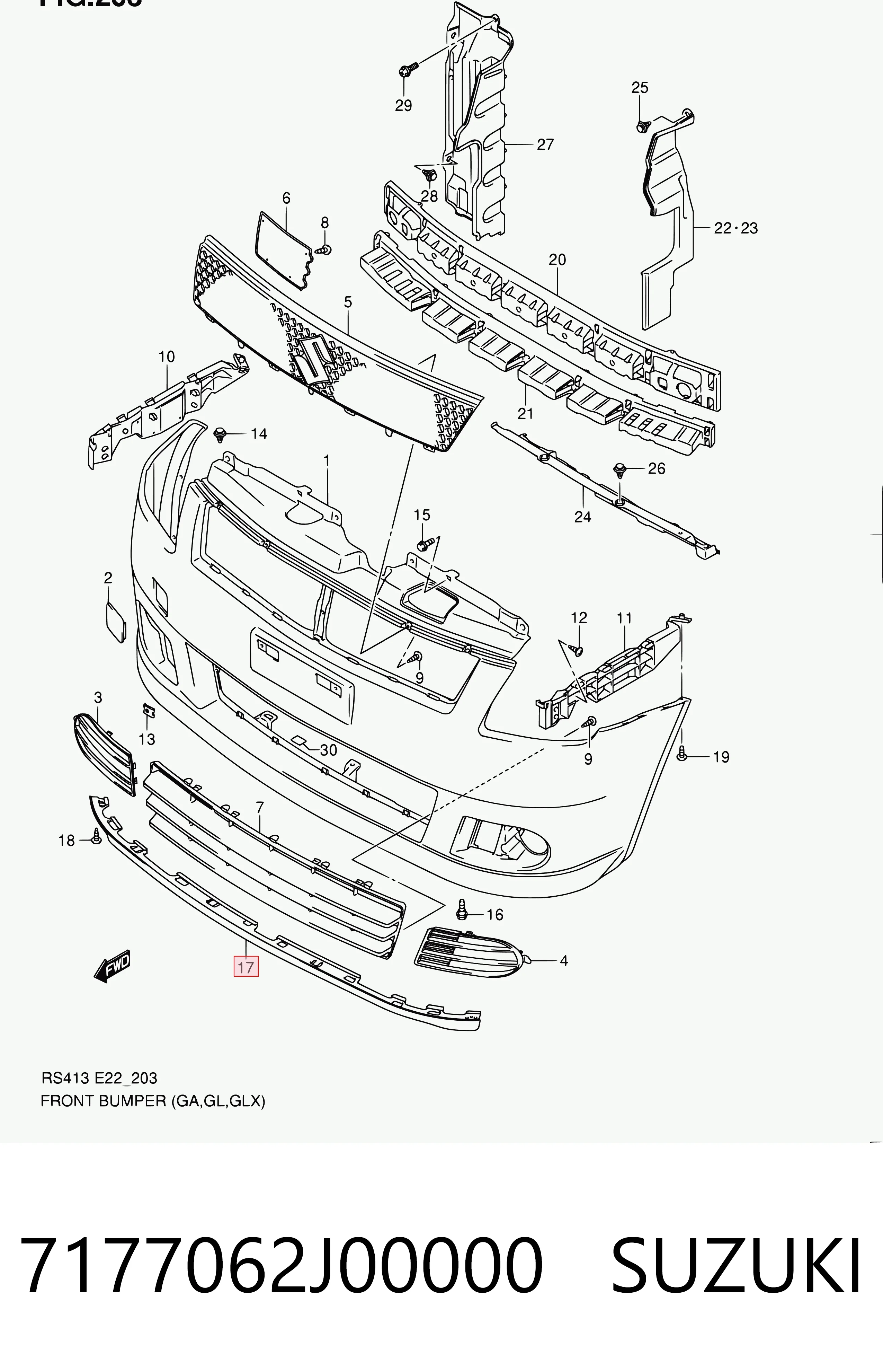 7177062J00000 Suzuki 