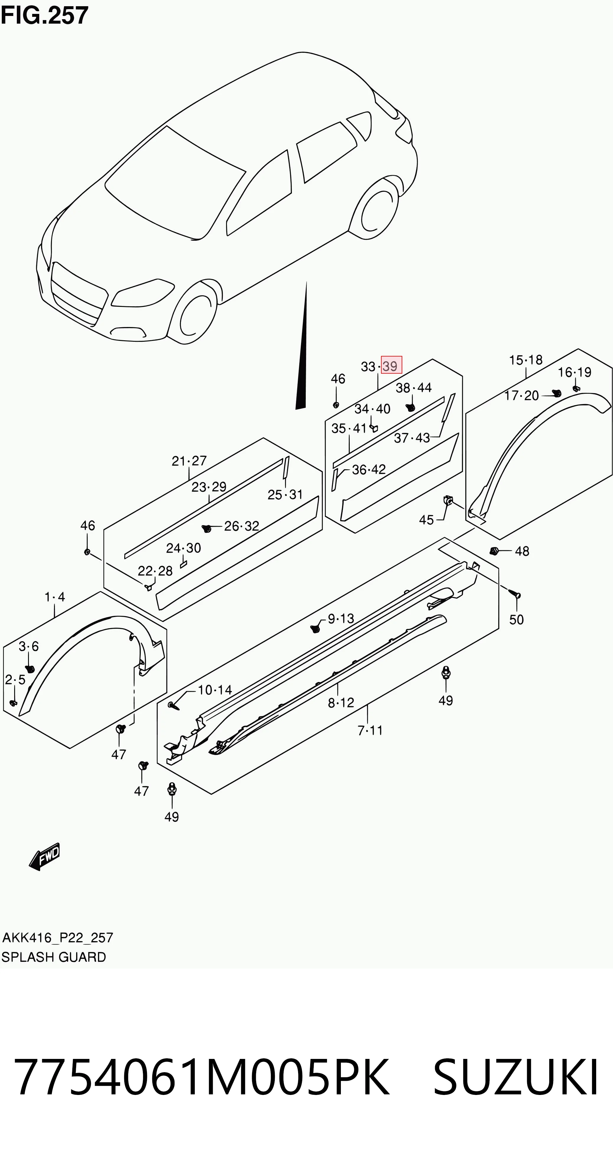 7754061M005PK Suzuki 
