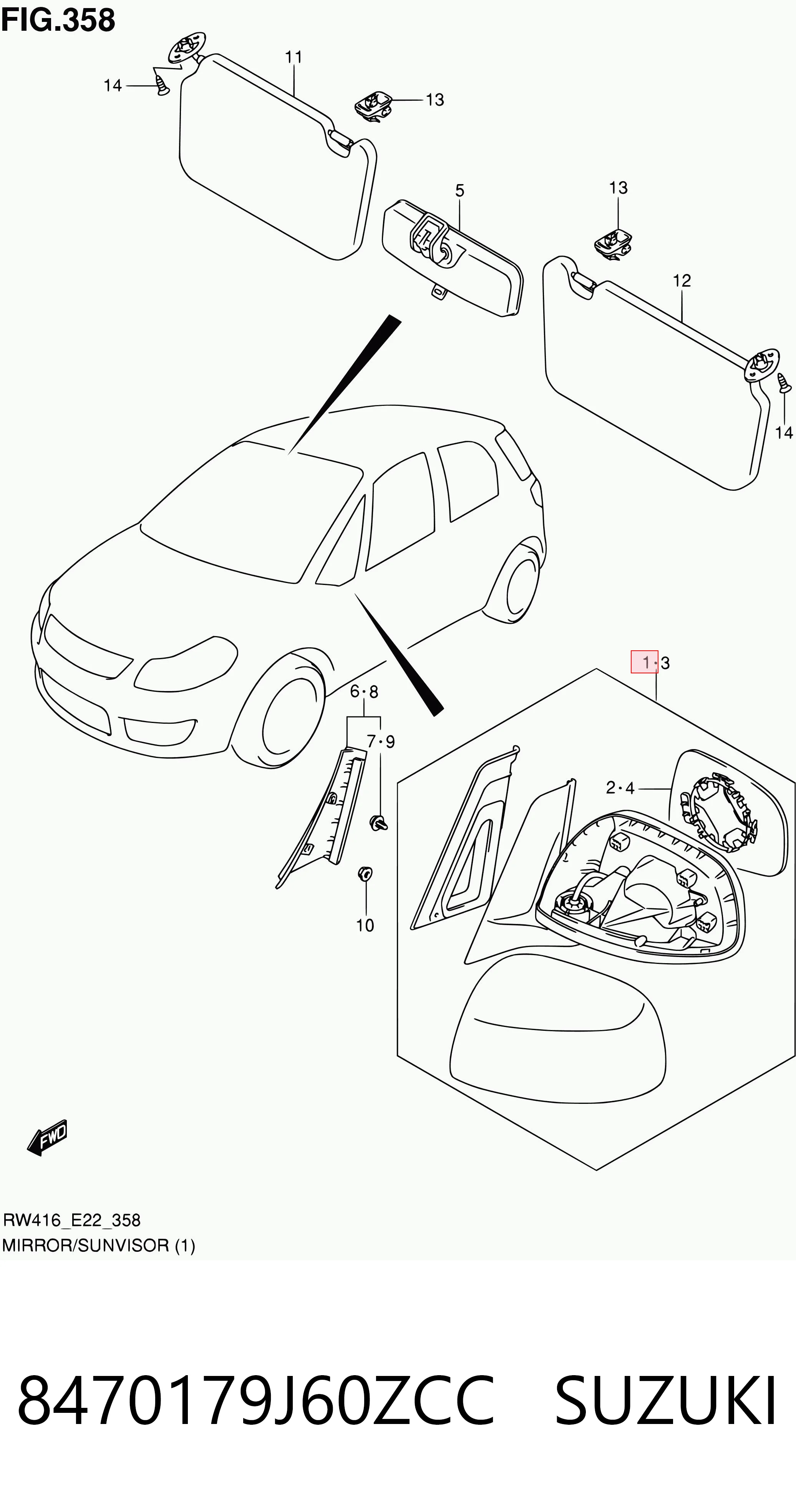 8470179J60ZCC Suzuki