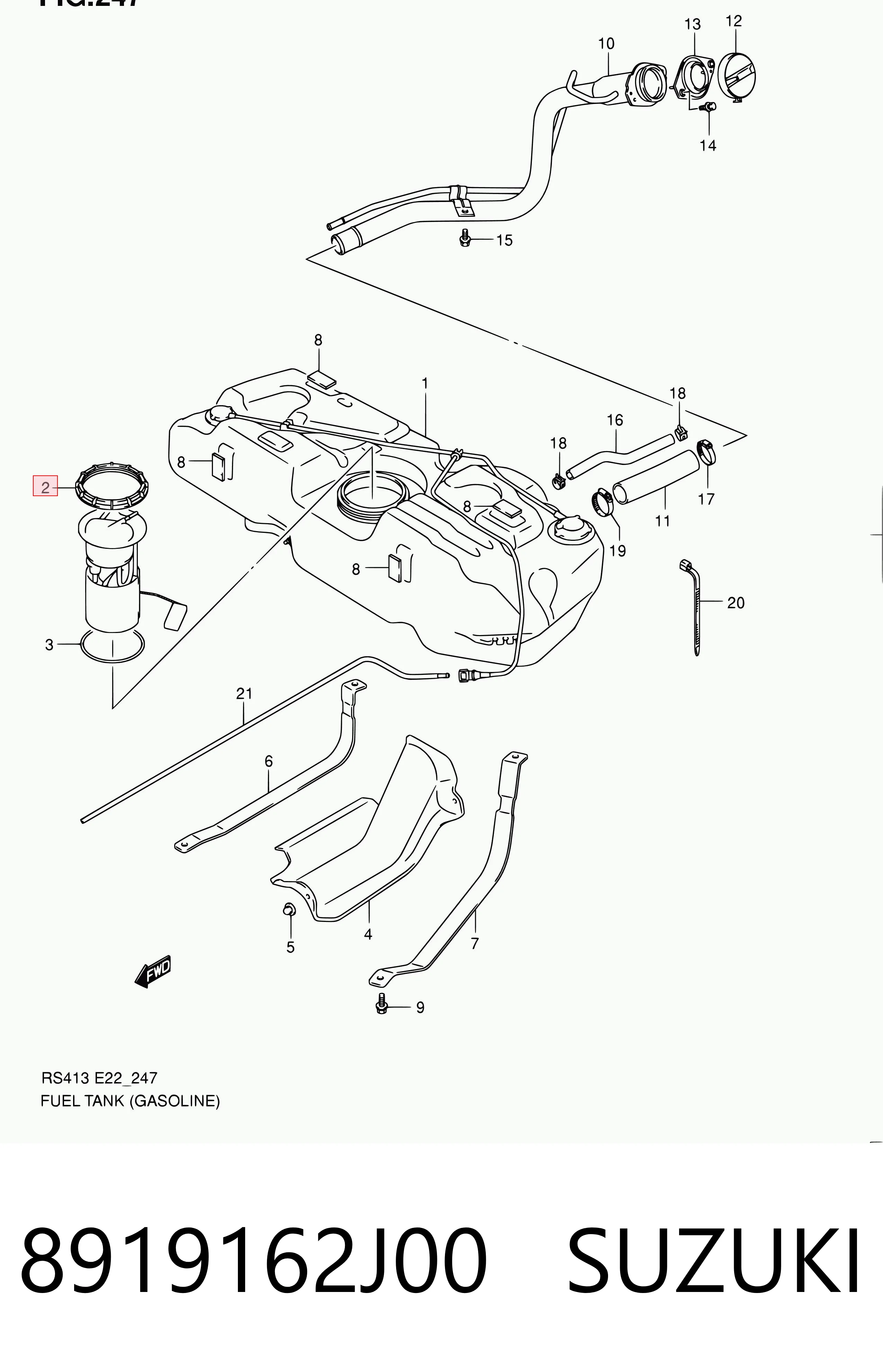 8919162J00 Suzuki 