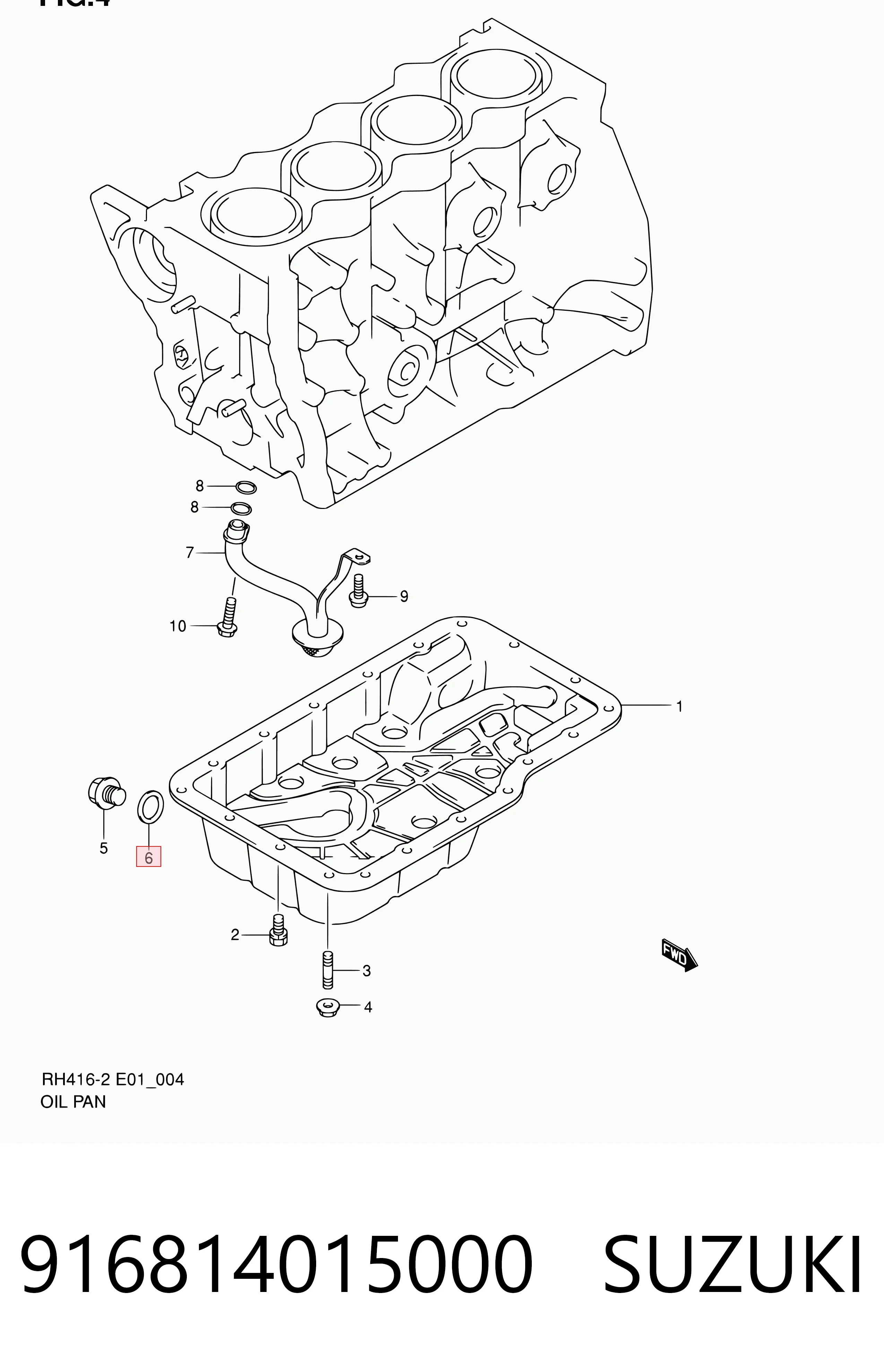 Прокладка пробки поддона двигателя Daihatsu 0916814015 цена, от 0.97 USD
