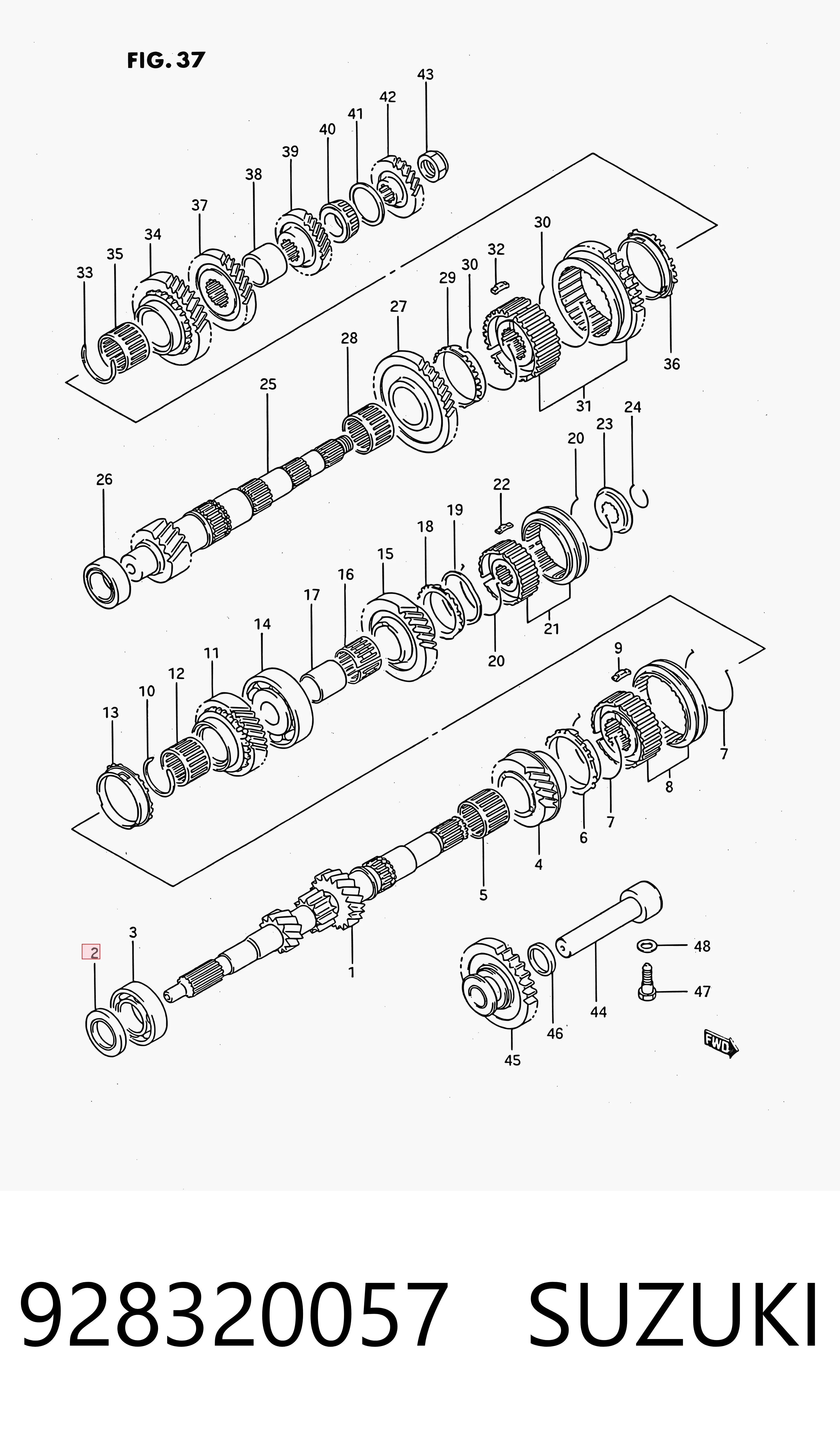928320057 Suzuki Сальник АКПП/КПП входного/первичного вала