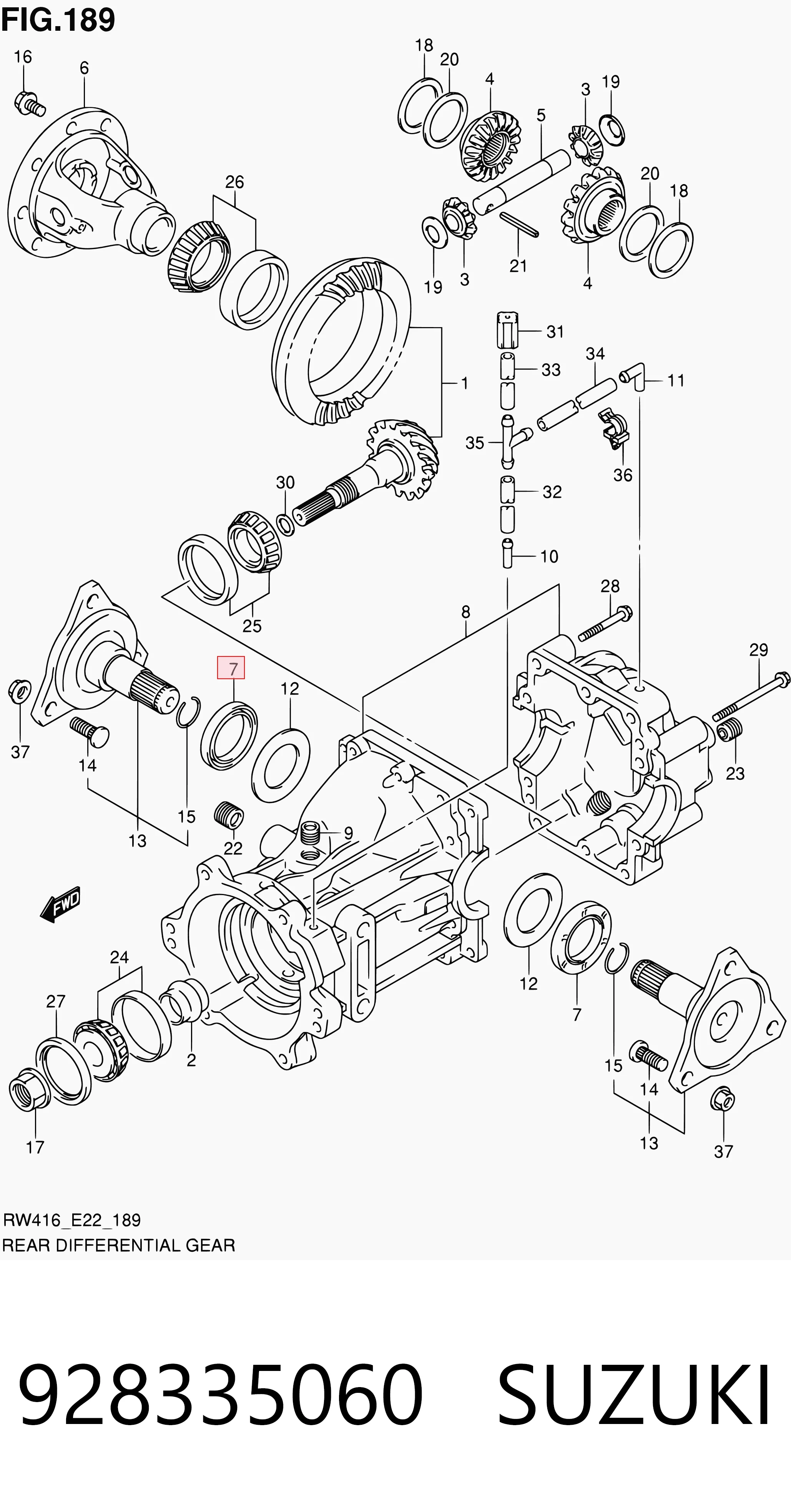 Сальник редуктора переднего моста Peugeot/Citroen 96567757