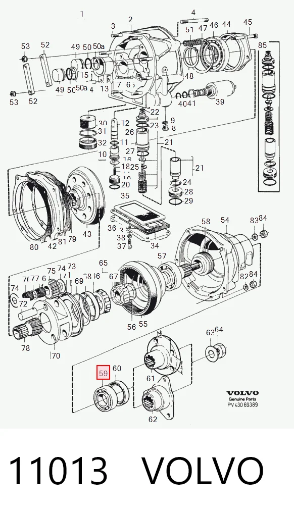 11013 Volvo Подшипники коробки