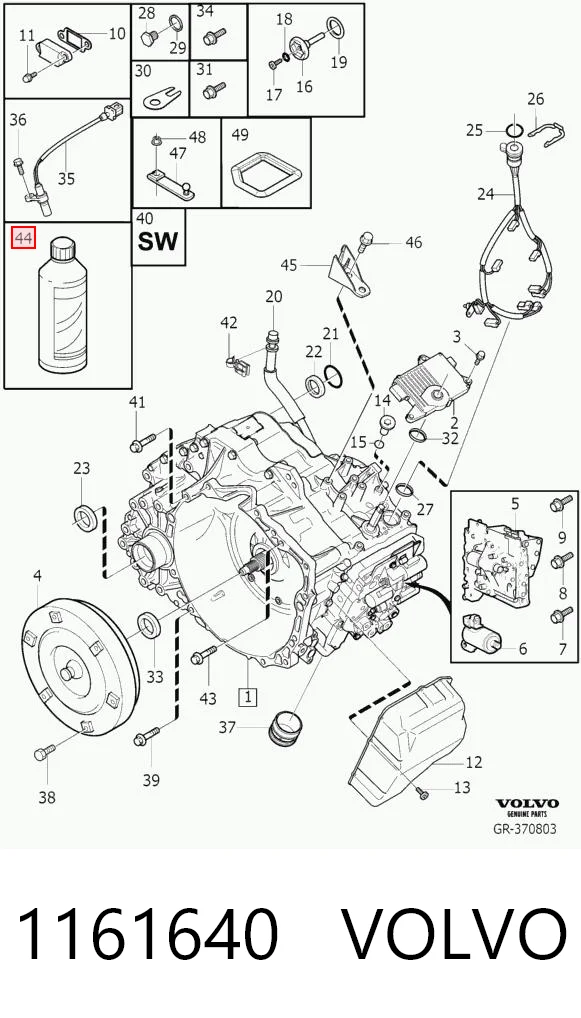 1161640 Volvo Масло в коробку передач