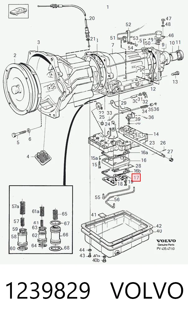 Масляный фильтр АКПП на Volvo 940  944