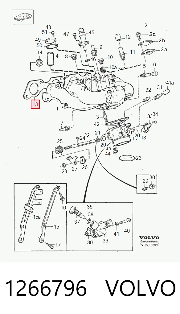  Прокладка впускного коллектора на Volvo 940  944