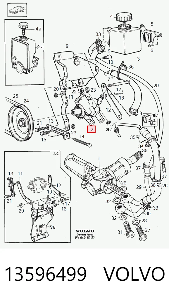 13596499 Volvo ГУР руля