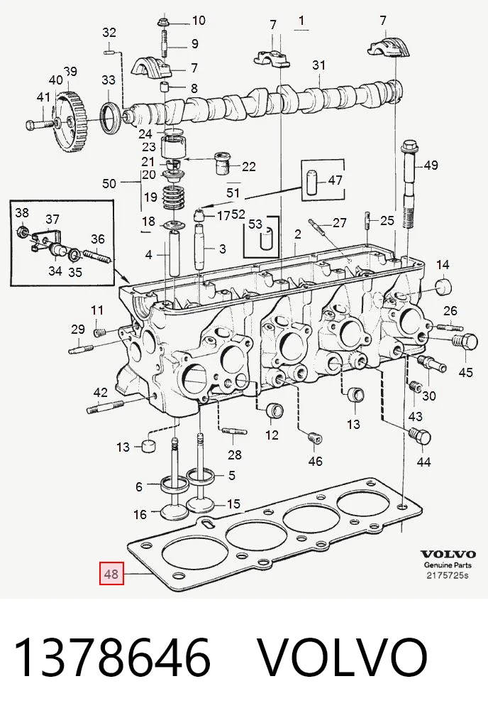 1378646 Volvo Прокладка головки блока