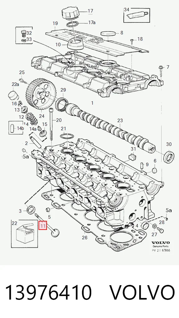Впускной клапан 7438610007 Renault (RVI)