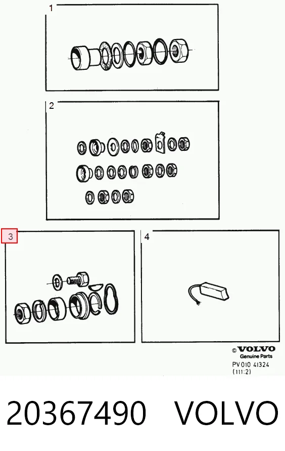 20367490 Volvo Тяговое реле стартера