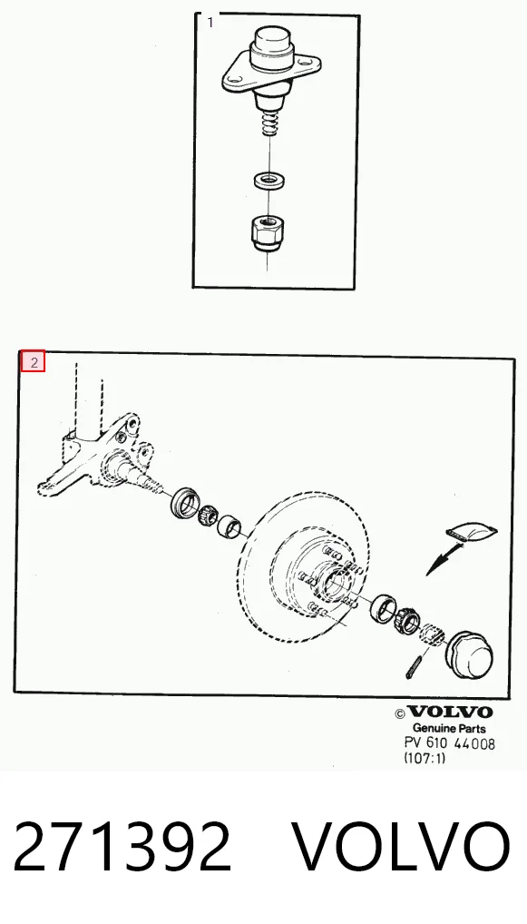 Подшипник ступицы передней на Volvo 740  744