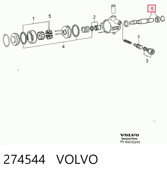 274544 Volvo Палец шаровой нижний