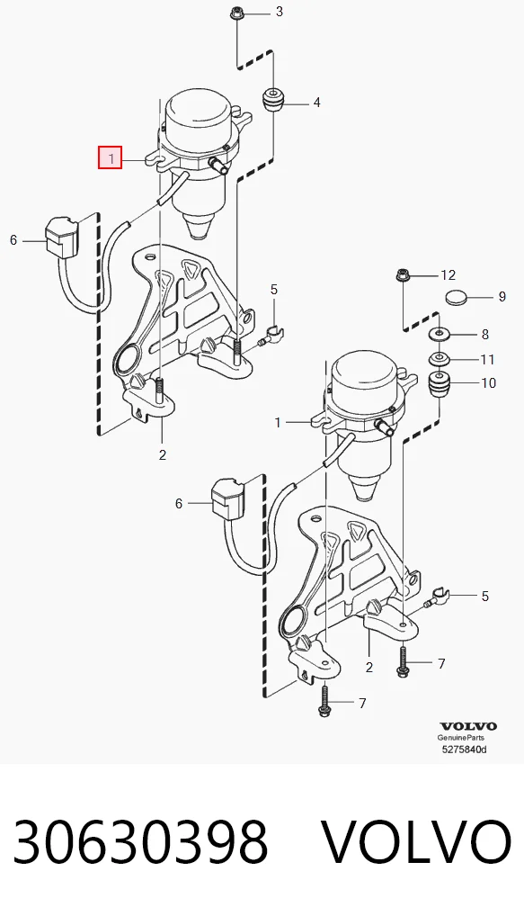 30630398 Volvo Механический вакуумный насос