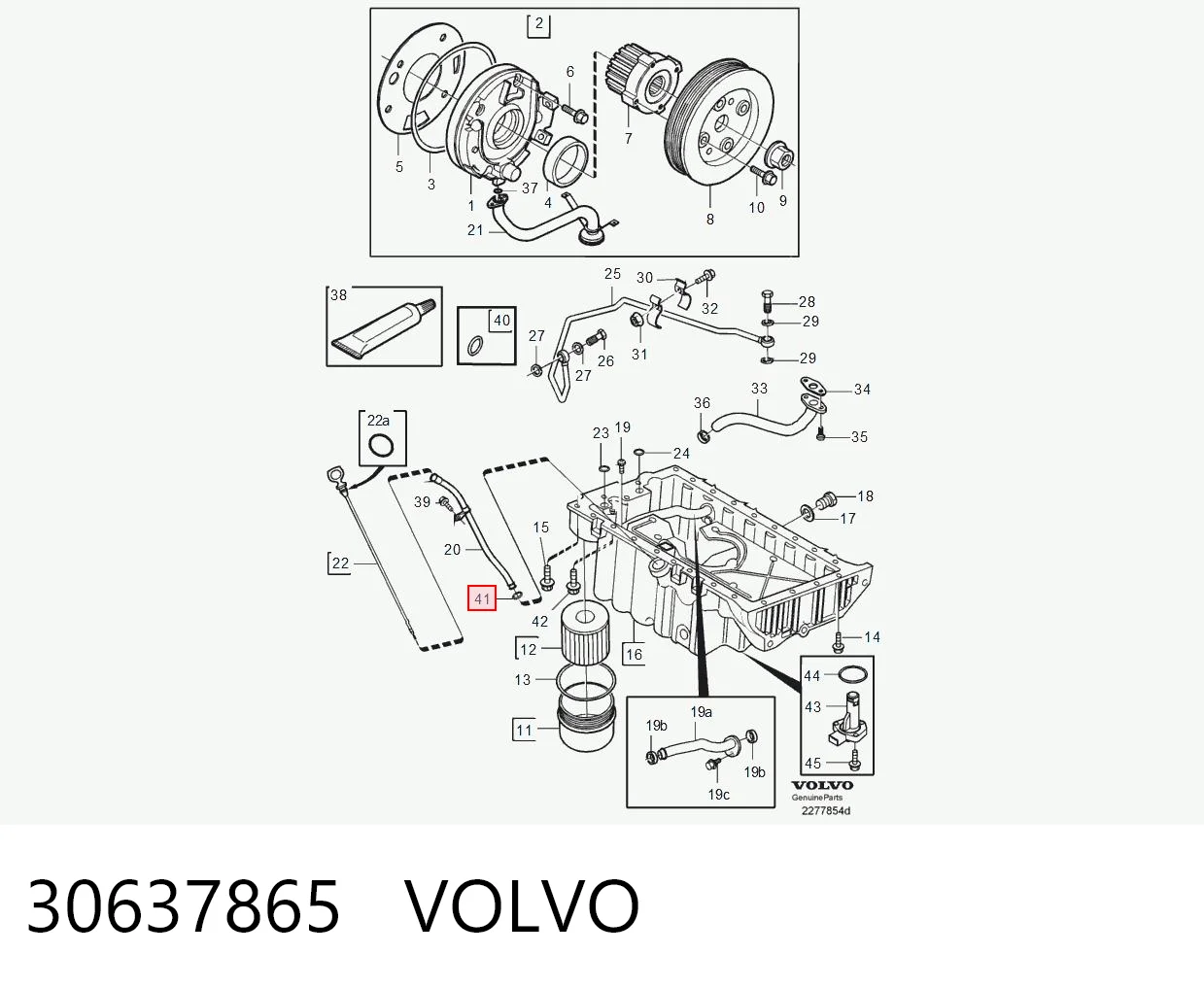30637865 Volvo Сальник масляного насоса