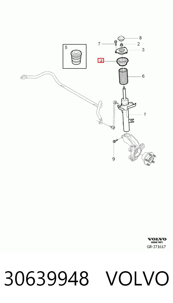 Опора стойки амортизатора переднего Ford Focus III седан (CB8) (2010 - 2020) цена, от 15.00 USD