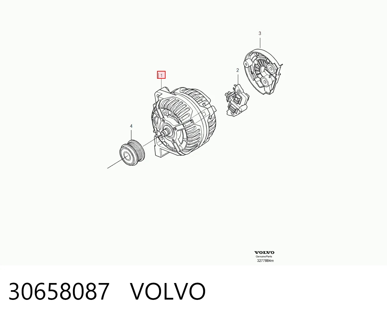 30658087 Volvo Генератор автомобильный