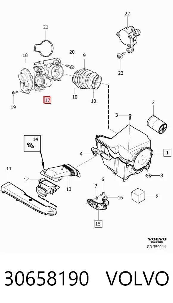 30658190 Volvo Дроссельная заслонка