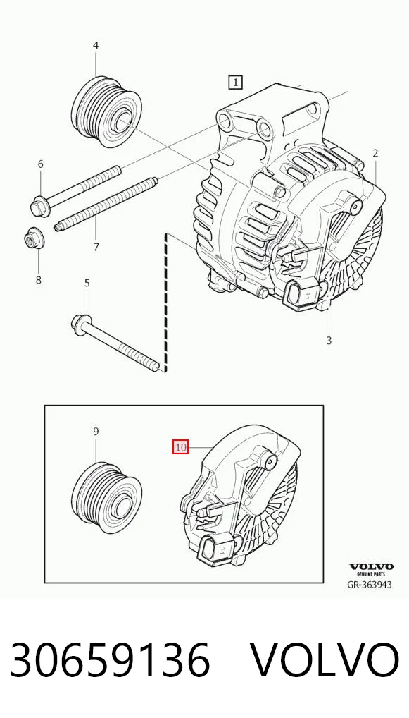 30659136 Volvo Генератор автомобильный