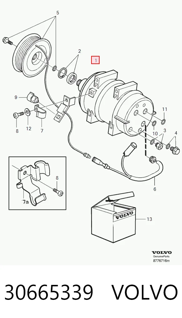 30665339 Volvo Компрессор хладагента