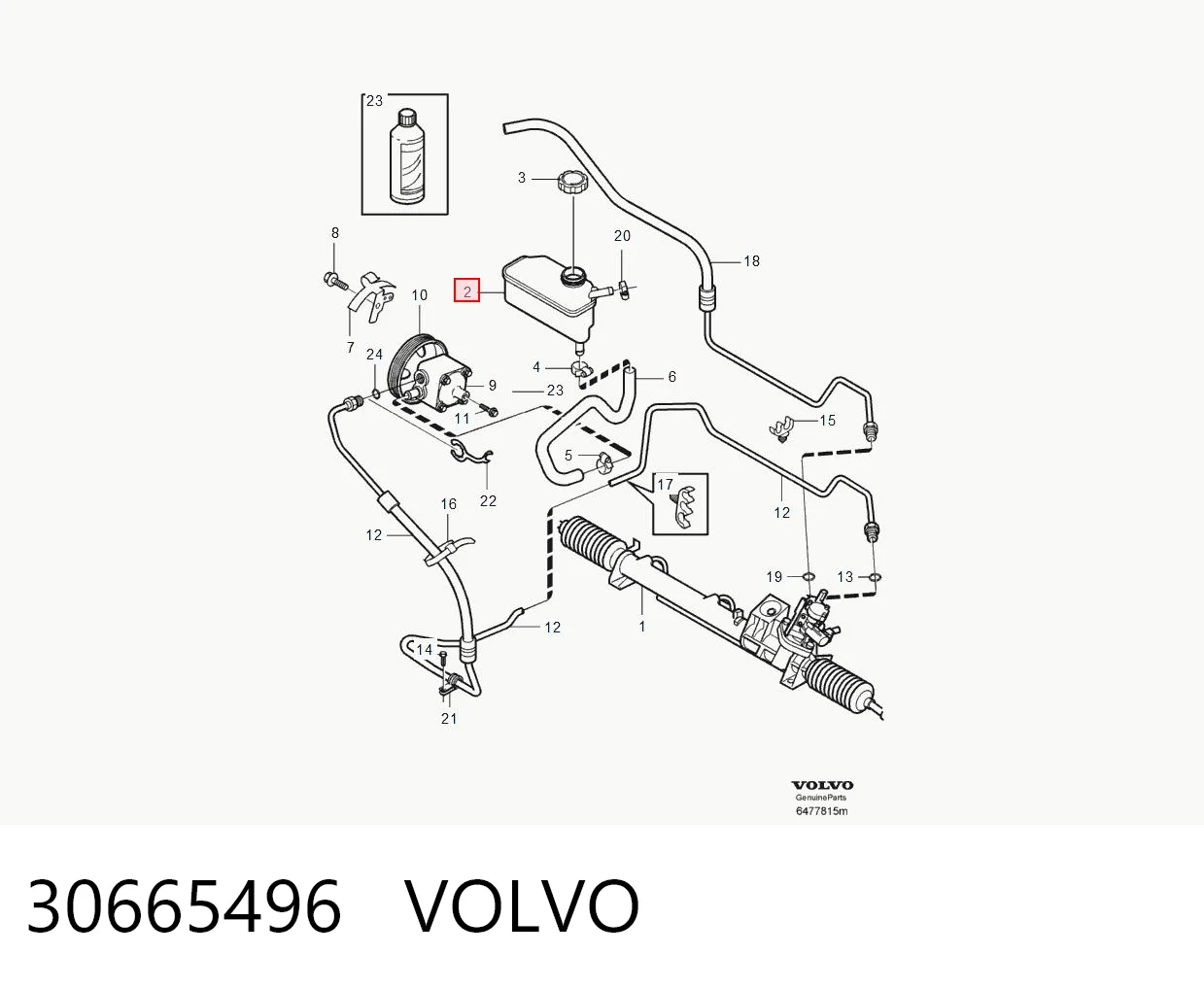 30665496 Volvo Бак масляный